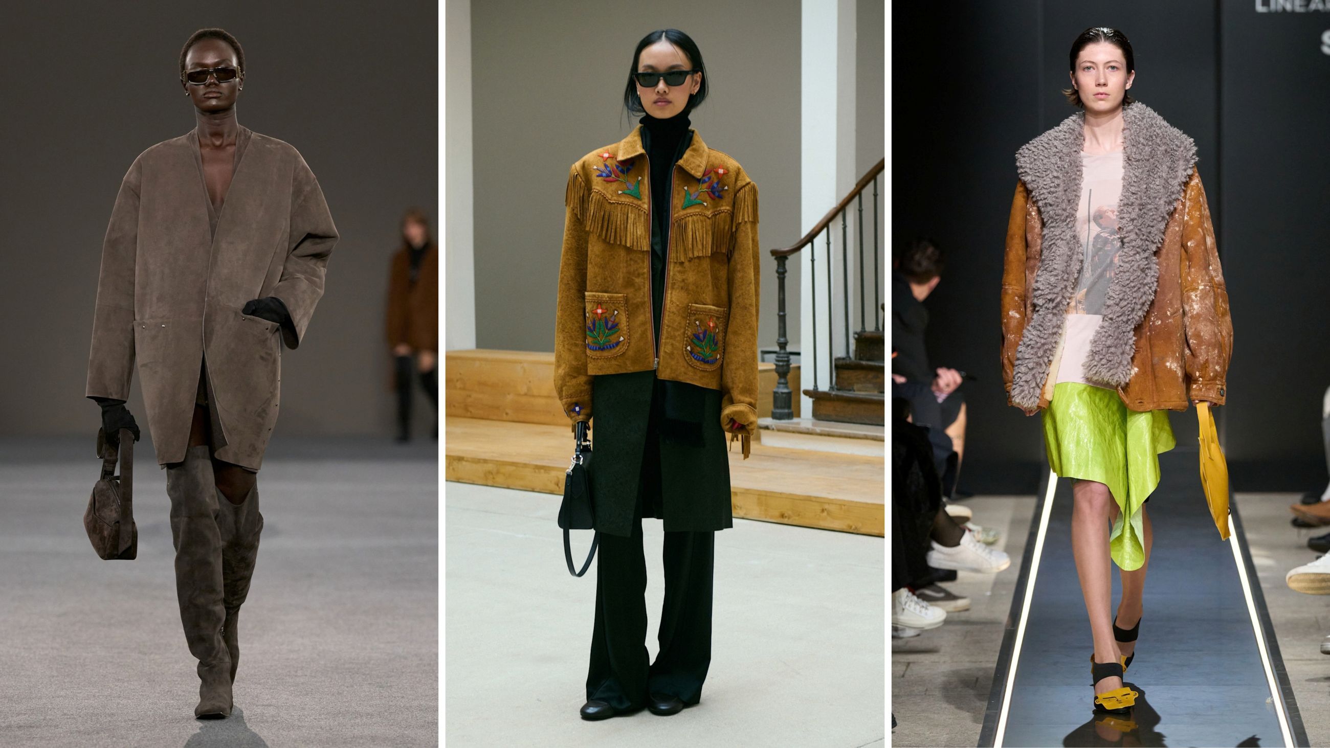 Sfilate FW26: da sinistra Max Mara; Polo Ralph Lauren; Simon Cracker - Credits: Launchmetrics.com/Spotlight