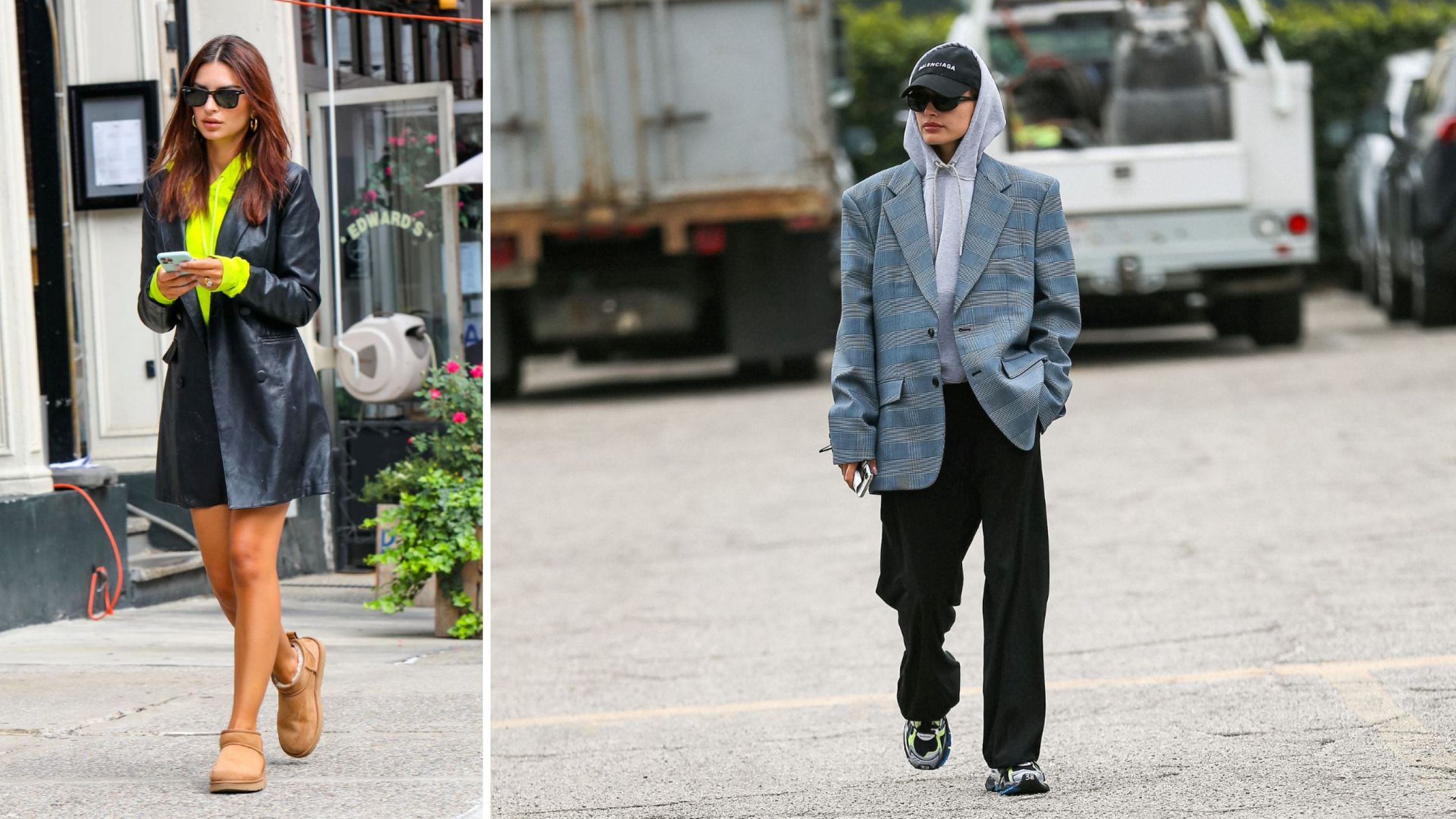 Da sinistra a destra, Emily Ratajkowski ed Hailey Bieber - Credits: Getty Images