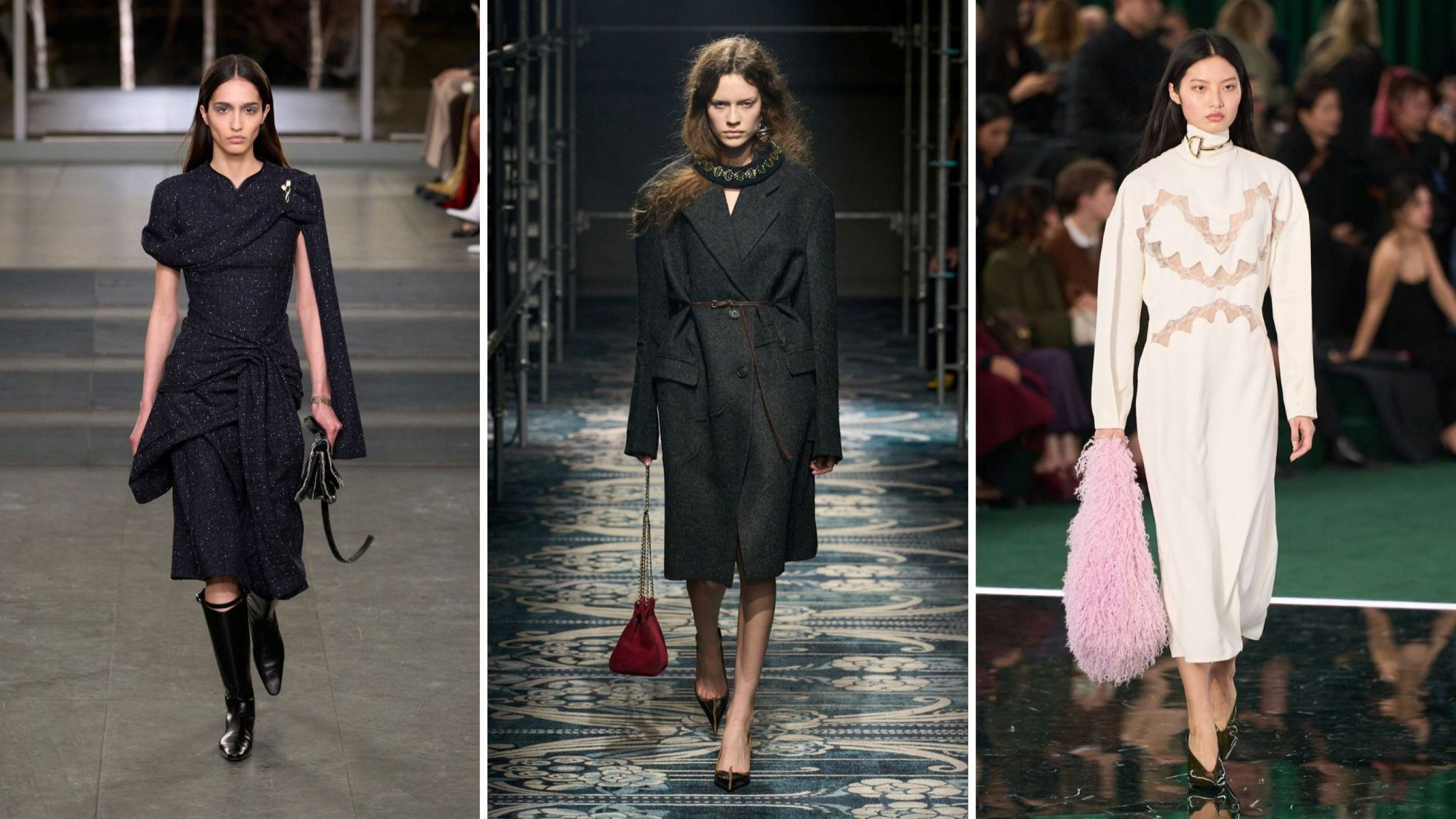 Tory Burch FW25; Prada FW25; Gucci FW25 - Credits: Launchmetrics.com/Spotlight