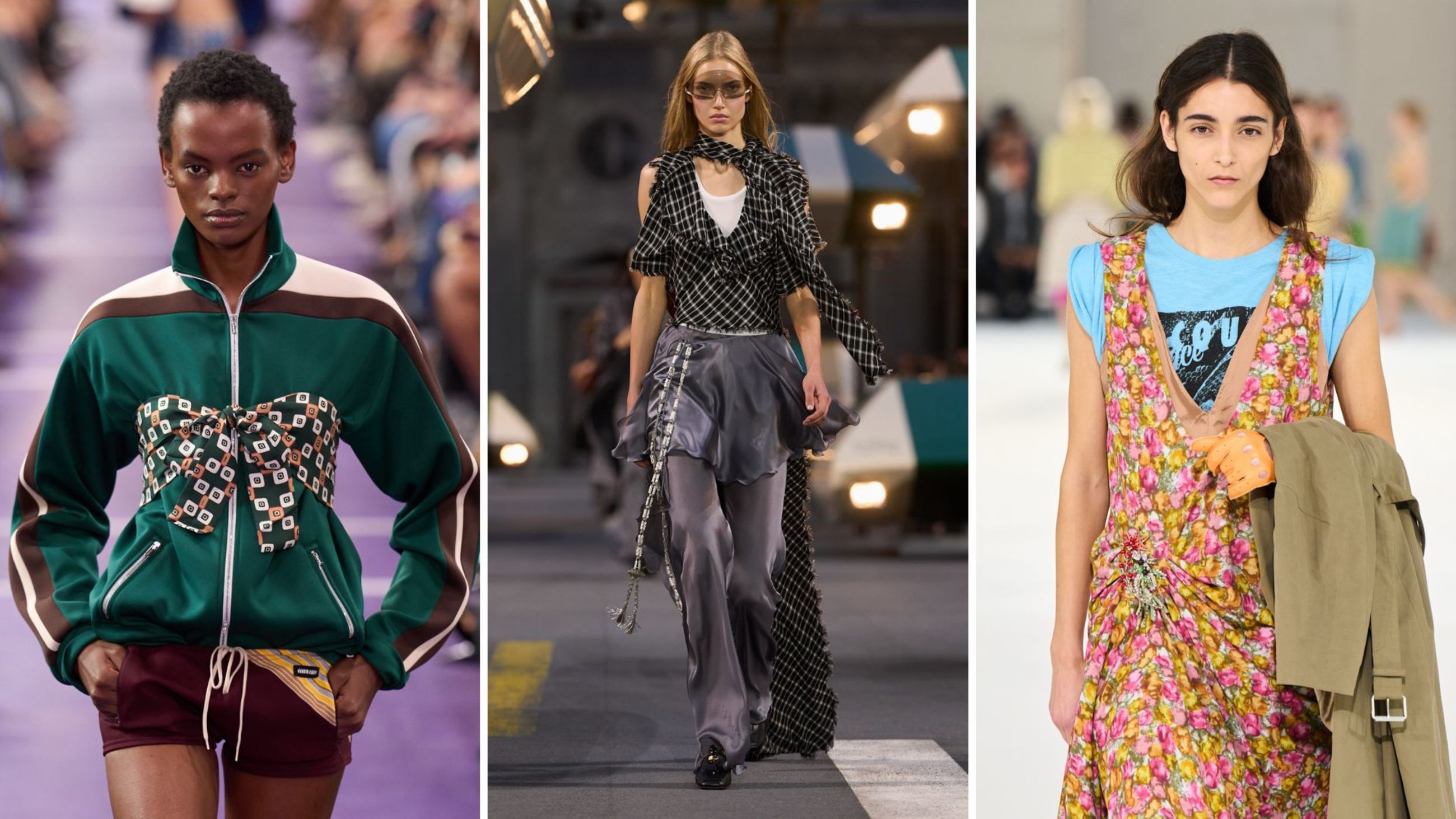 Miu Miu, Louis Vuitton e Dries Van Noten SS27 - Credits: Launchmetrics.com/Spotlight