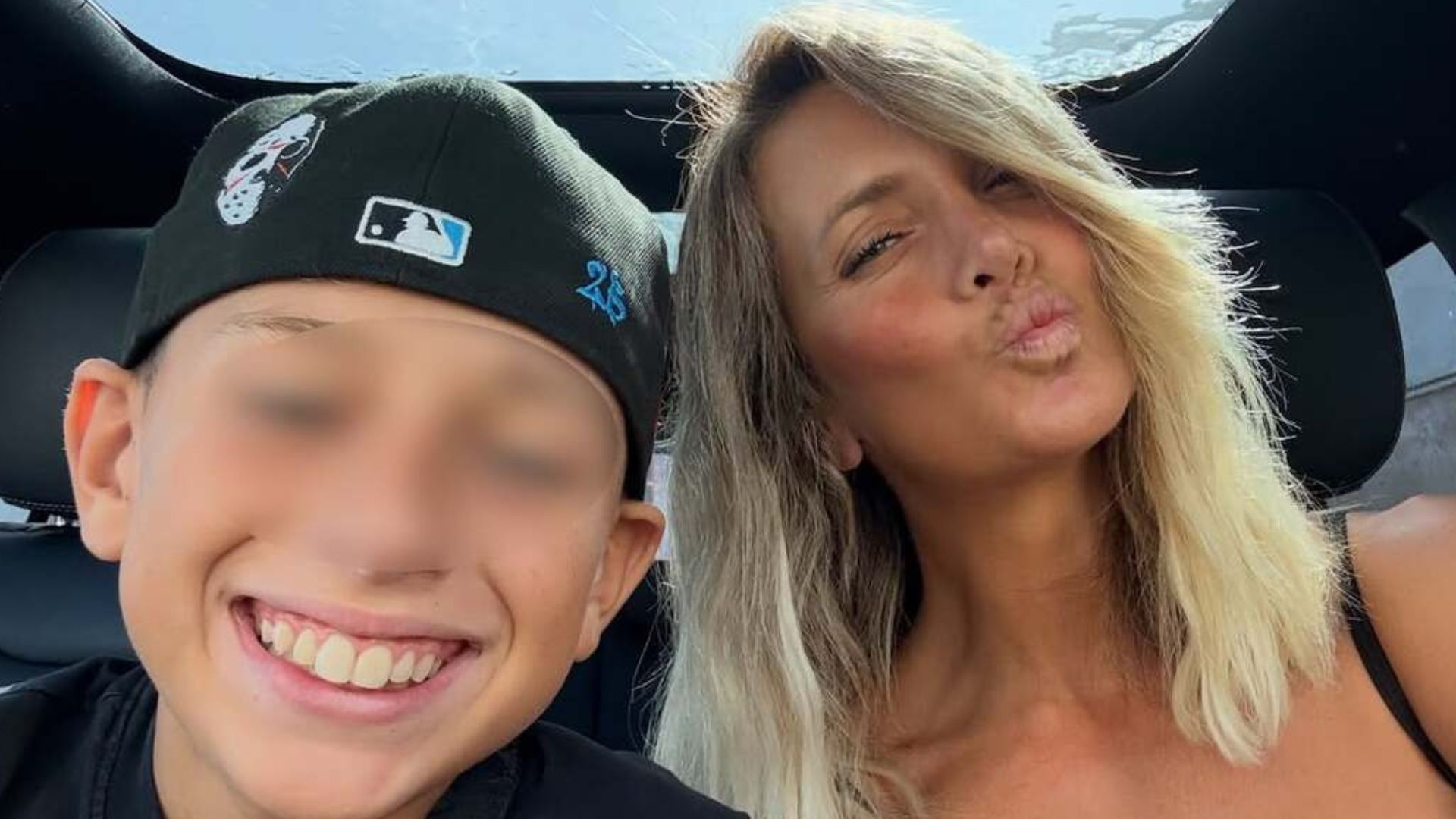 Katia Pedrotti con il figlio Tancredi