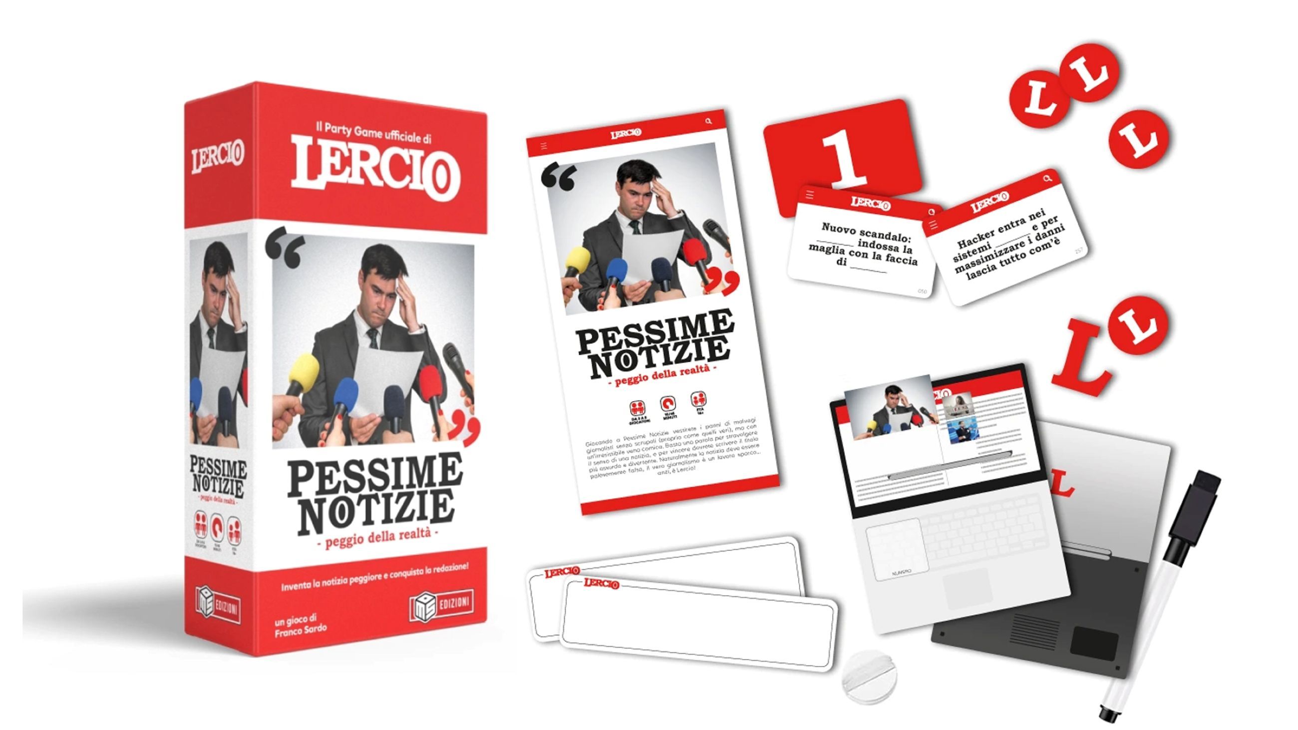 Gioco da tavolo Lercio: Pessime Notizie (MS Edizioni) – Credits: Courtesy press office