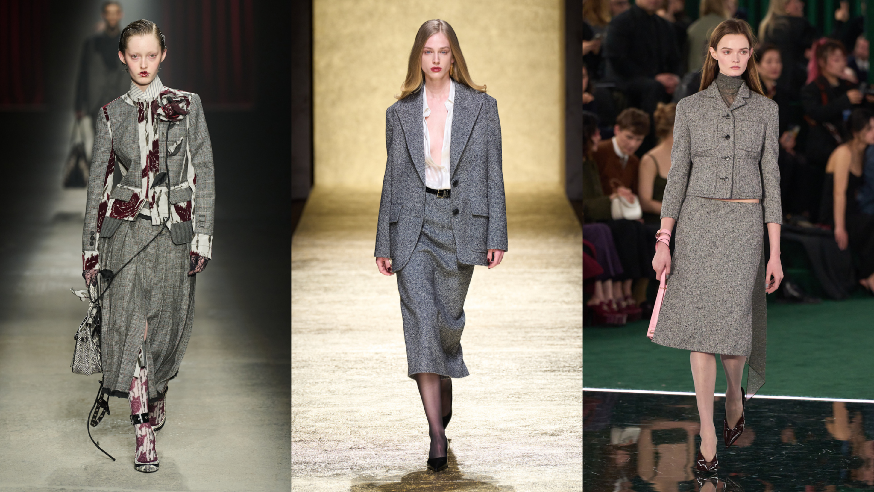 Da sinistra Antonio Marras; Luisa Spagnoli; Gucci FW25 - Credits: Launchmetrics.com/Spotlight
