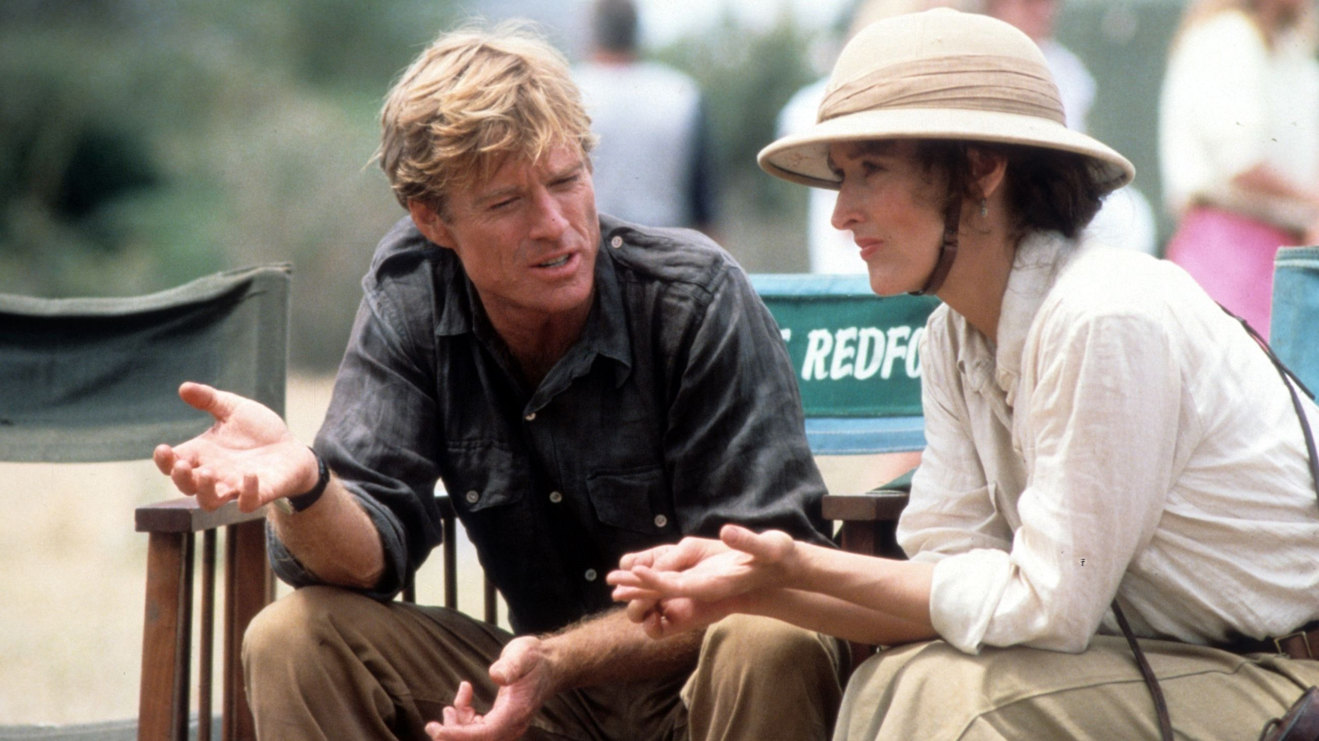 Robert Redford e Meryl Streep sul set de “La mia Africa”, 1985
Credits Getty Images