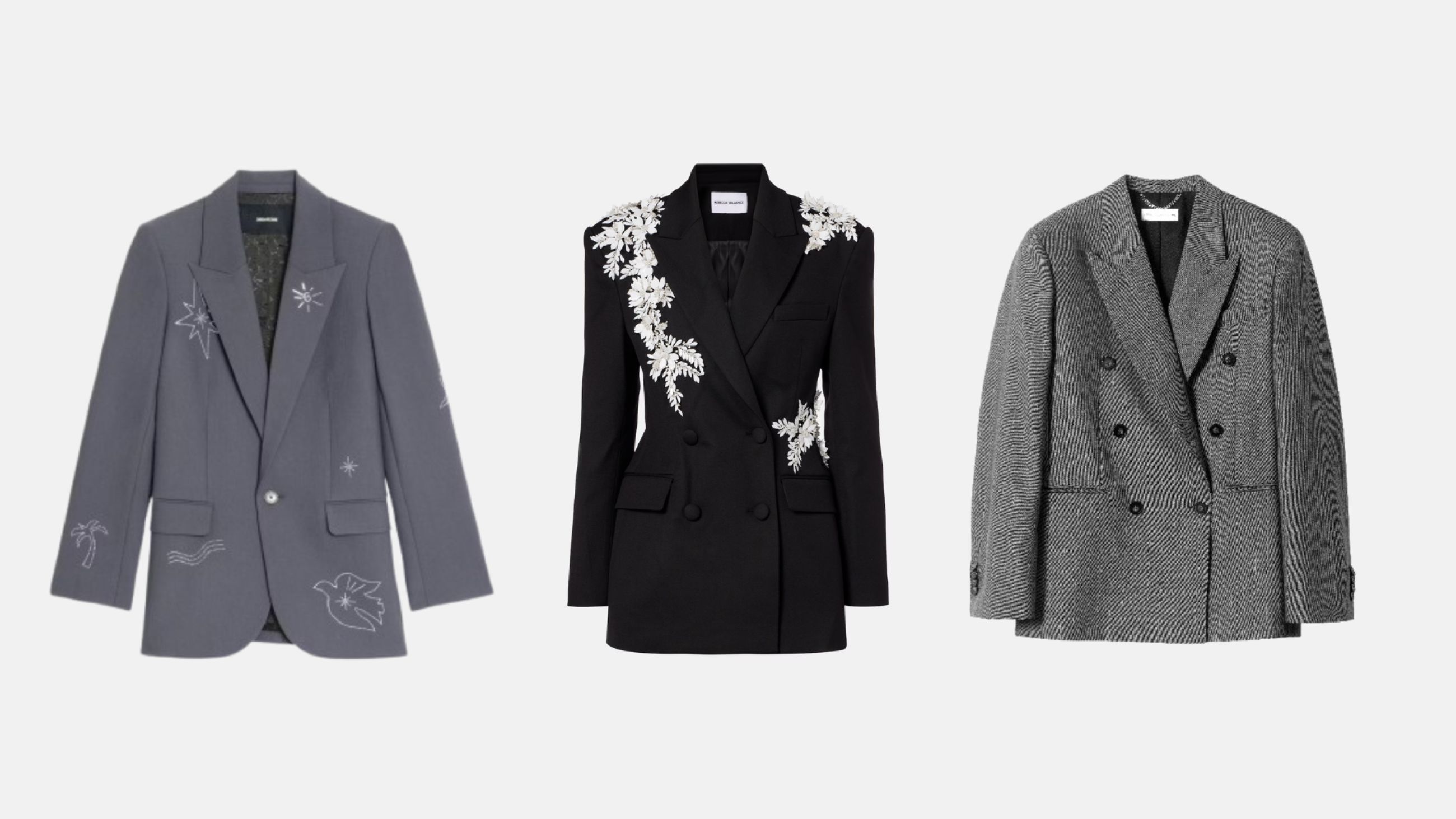 Da sinistra: Zadig&Voltaire; Rebecca Vallance; Stella McCartney SS26 - Courtesy Press Office