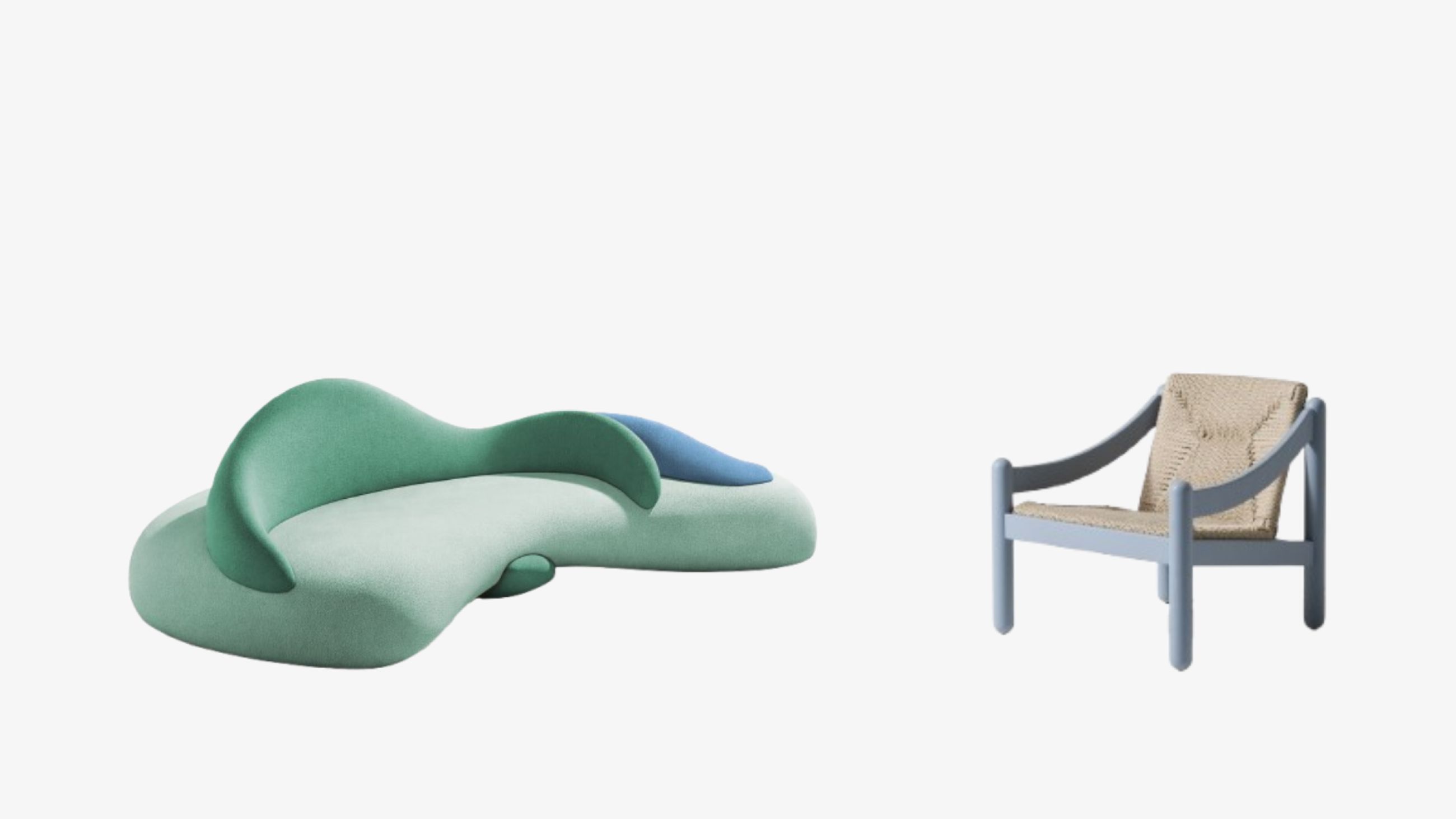 Da sinistra: Collezione Loop, Ethimo - Courtesy Ethimo; Poltroncina outdoor, Cassina - Courtesy Luca Merli