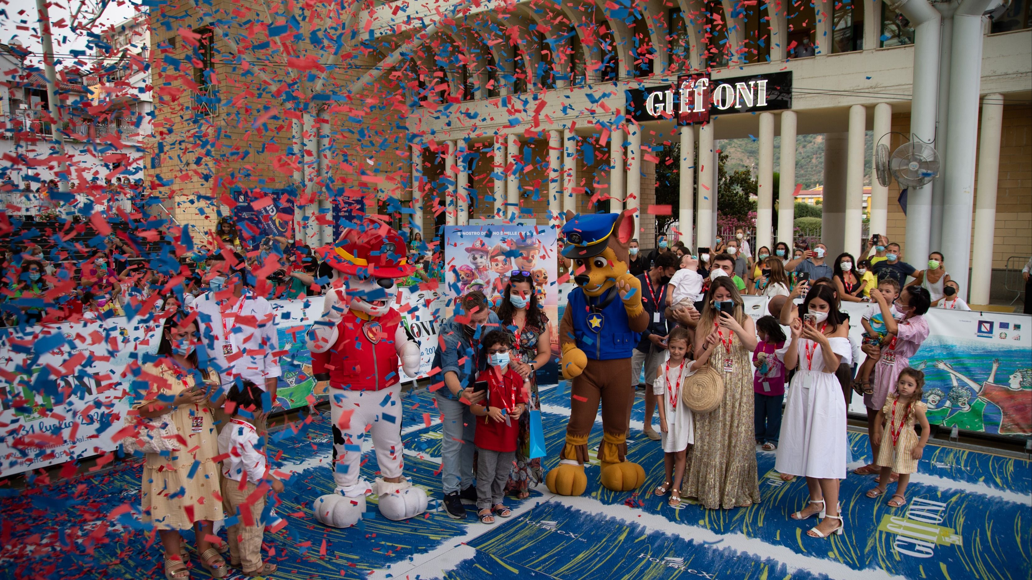 The blue carpet at the Giffoni Film Festival 
Credits: Getty Images

