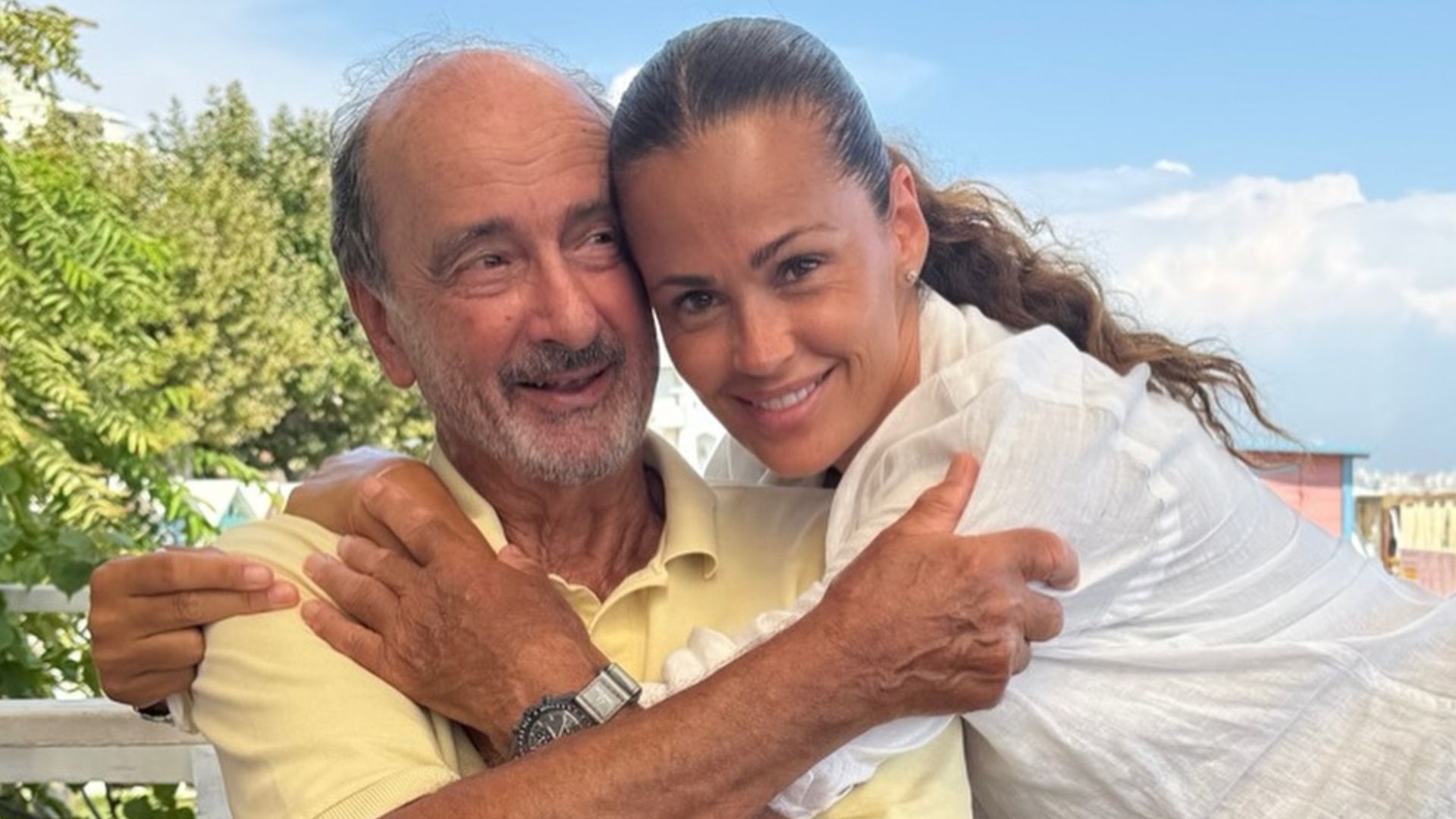 Samantha de Grenet e il papà Mario