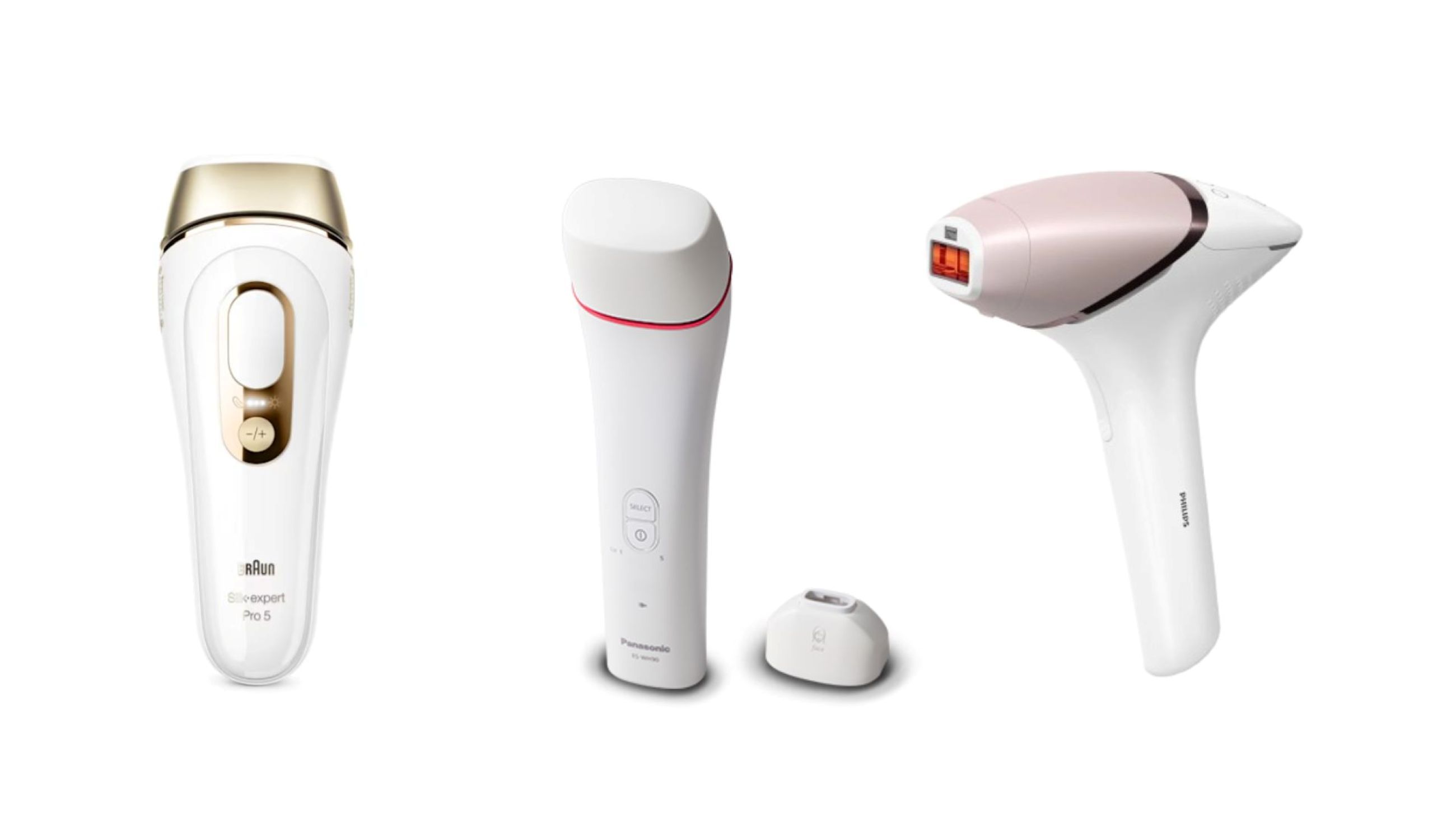 Il Braun Silk-Expert Pro 5 PL5347; Panasonic IPL ES-WH95; Philips Lumea IPL 9900 Series