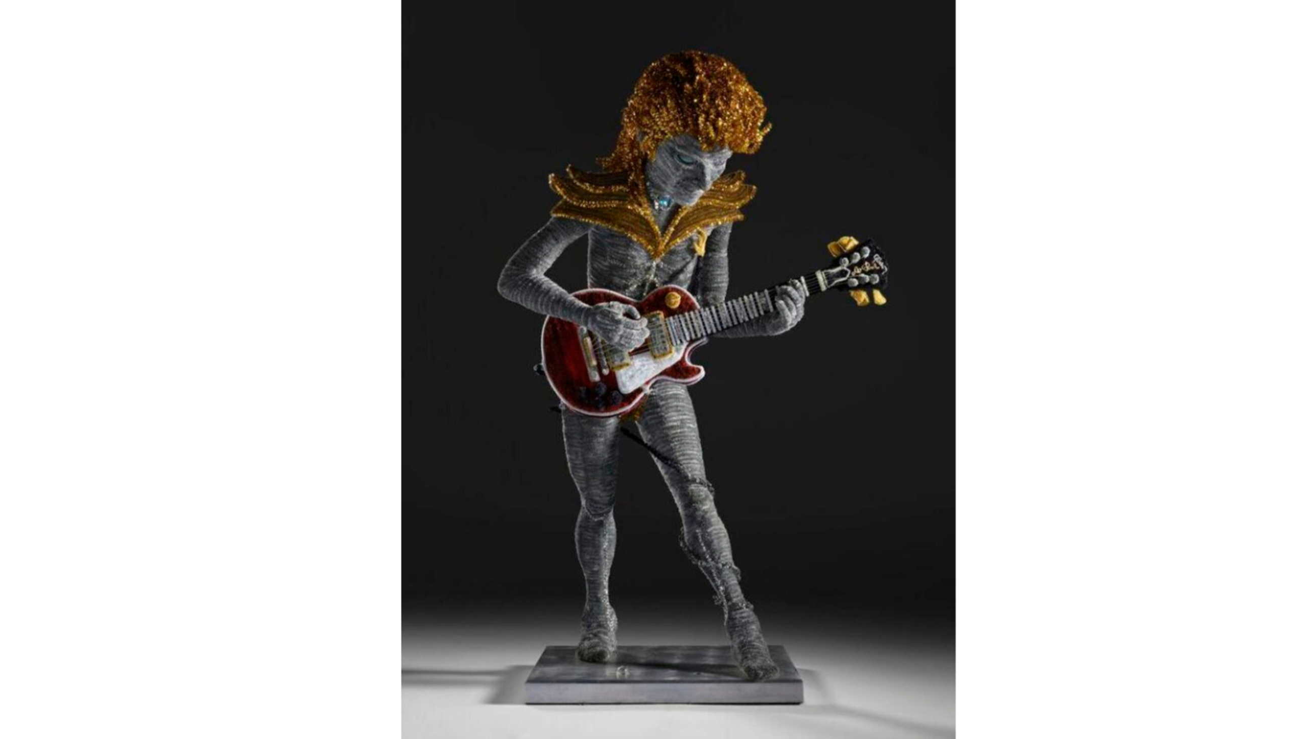 Ziggy Stardust figurine, made by a fan for David Bowie - Credits: Courtesy Press Office