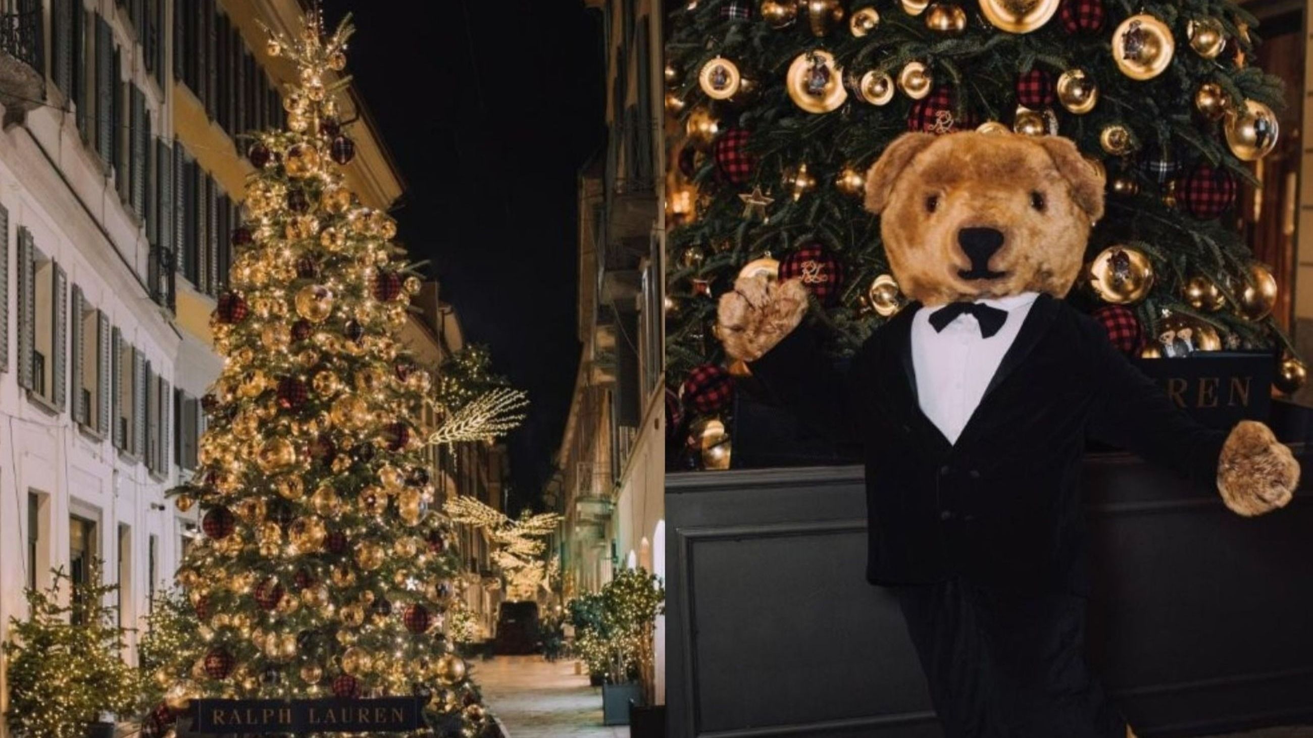 L’albero di Ralph Lauren in via Della Spiga a Milano - Courtesy Press Office