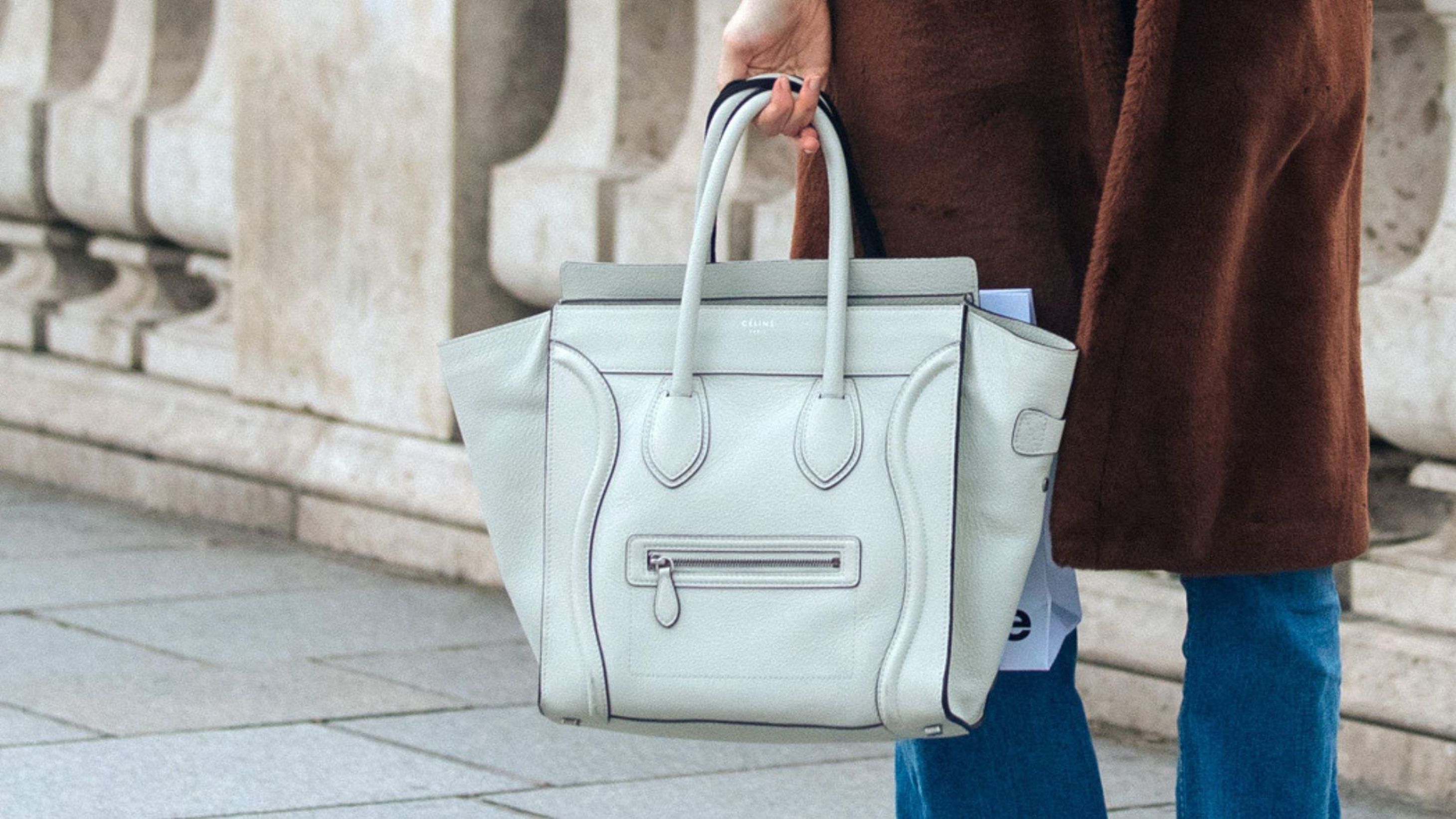 Celine Luggage Tote Bag 
Credit: Getty Images