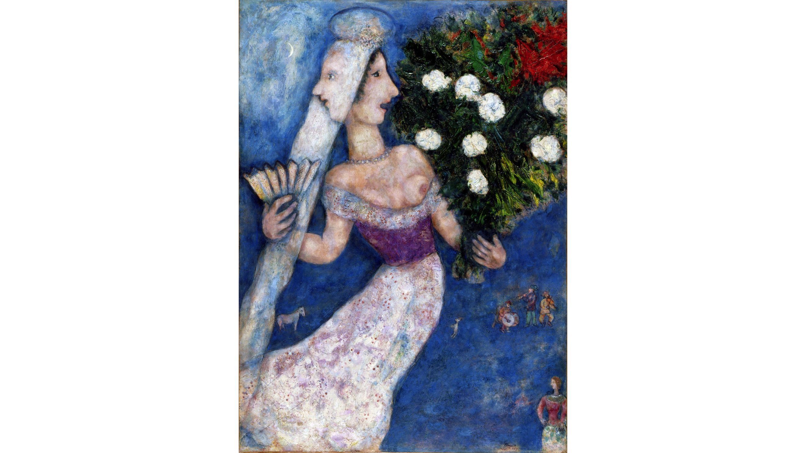 Marc Chagall, La sposa dai due volti, 1927. Collezione privata. © Chagall ®, by SIAE 2025 - Credits: Courtesy Press Office
