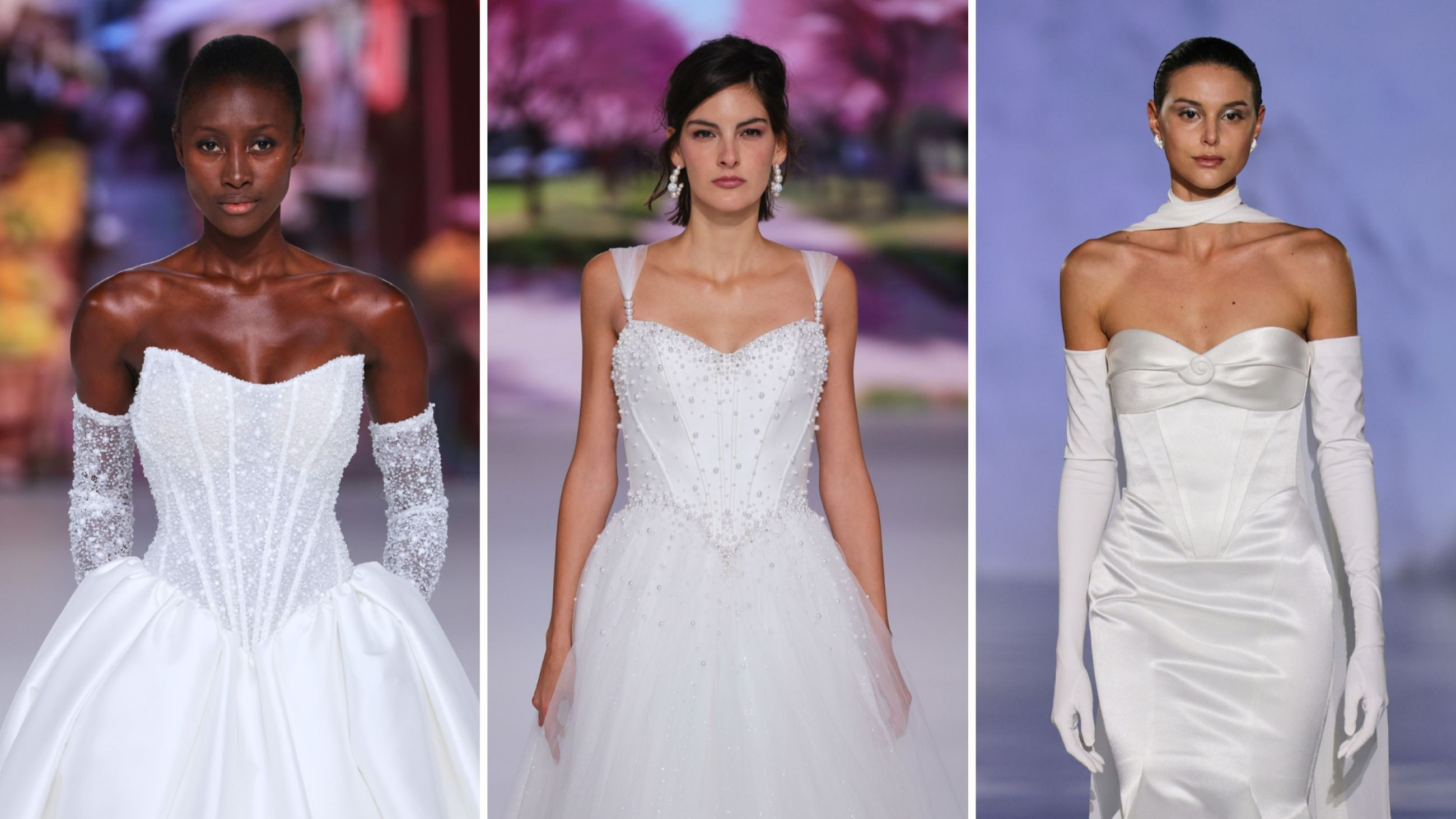 Da sinistra: Randy Fenoli; Modeca; Milla Nova SS26 - Credits Launchmetrics.com/Spotlight