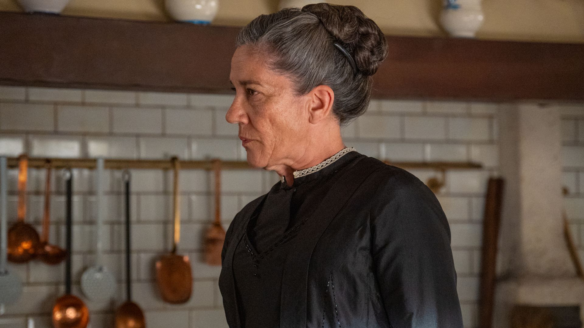 Marga Martinez (Petra) in una scena de La Promessa