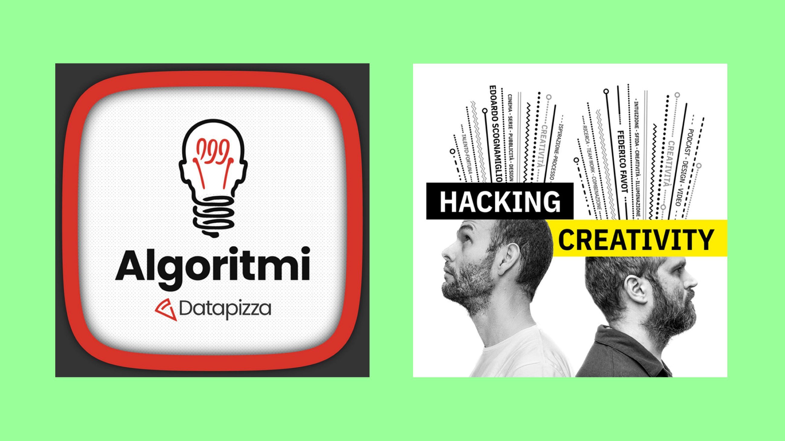 Da sinistra: Algoritmi, Hacking Cretivity – Credits: Courtesy Press Office