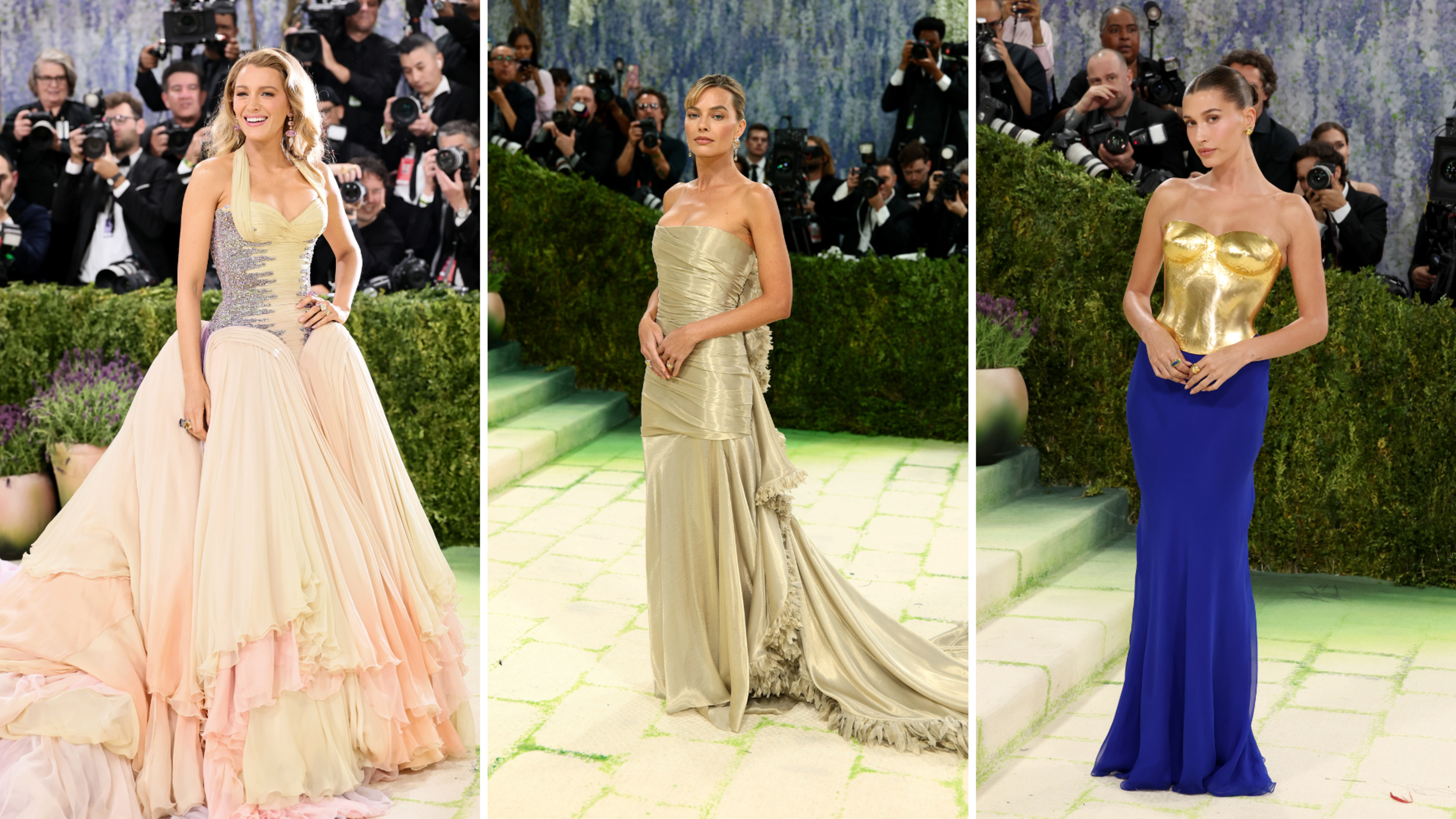 Blake Lively, Margot Robbie, Hailey Bieber al Met Gala 2026 - Crediti: Getty Images