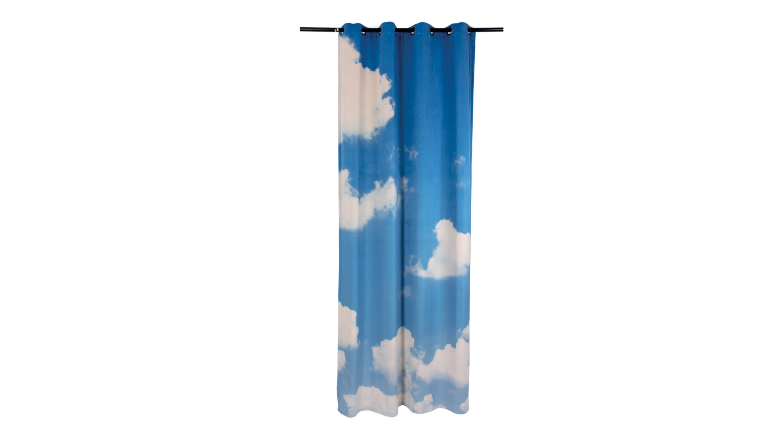 Clouds Righ design Toiletpaper per Seletti tenda doccia onirica, trasforma il bagno in un paesaggio sospeso. Courtesy Press Office