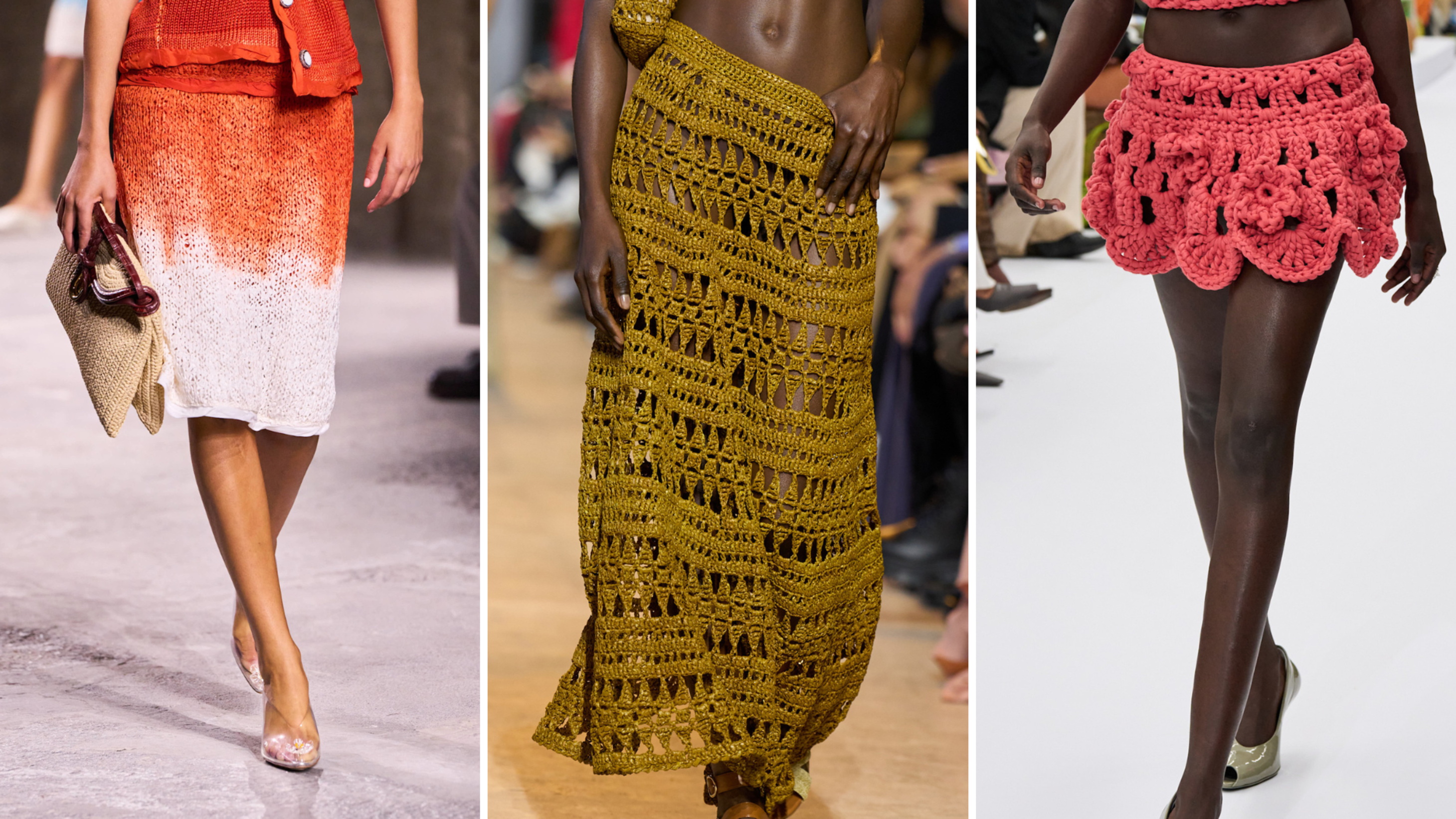 Bottega Veneta SS25; Elie Saab SS25; Acne Studios SS25 
Credit: Launchmetrics.com/Spotlight

