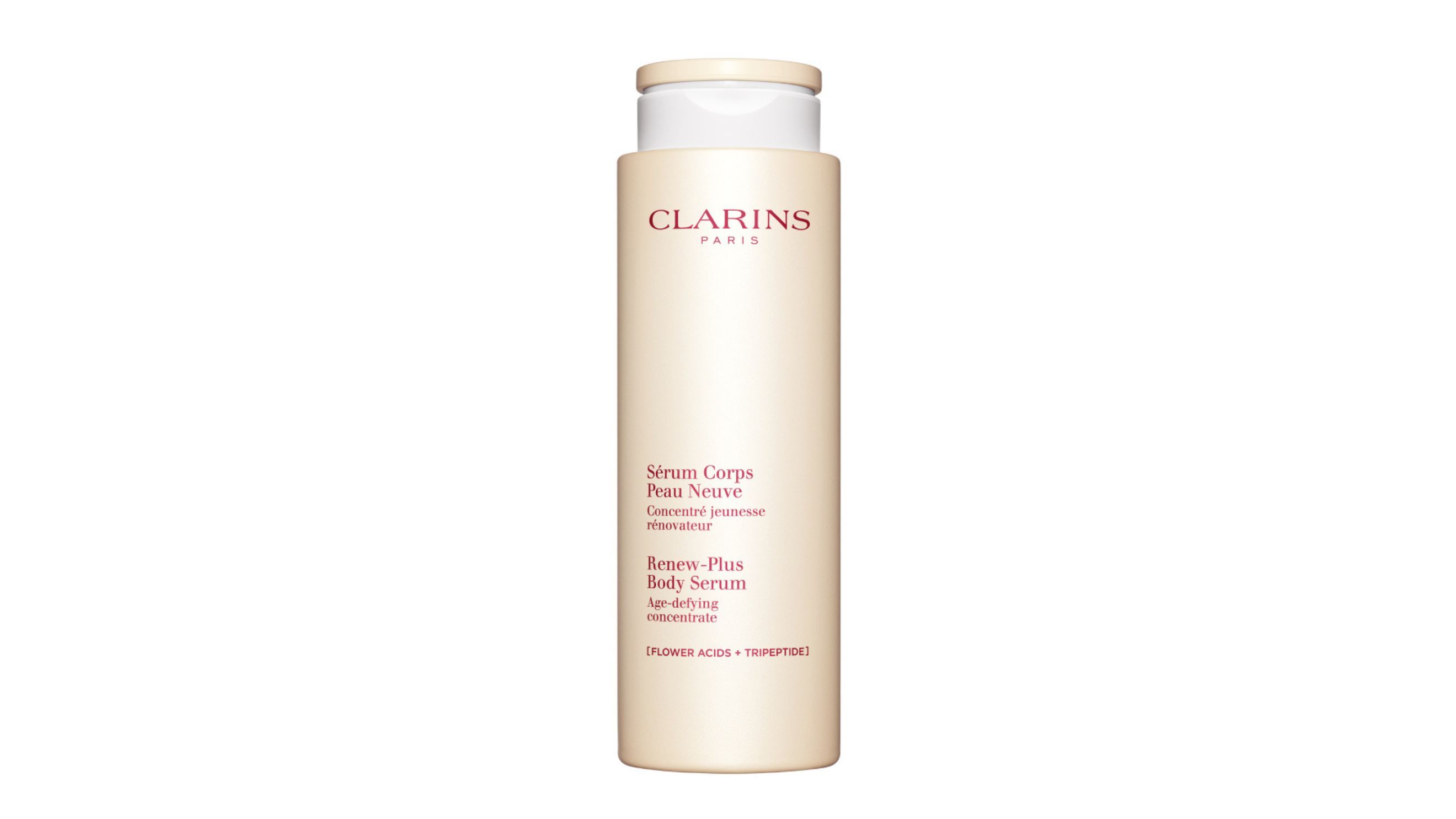 Clarins, Serum Corps Peau Neuve - Credits: Courtesy Press Office