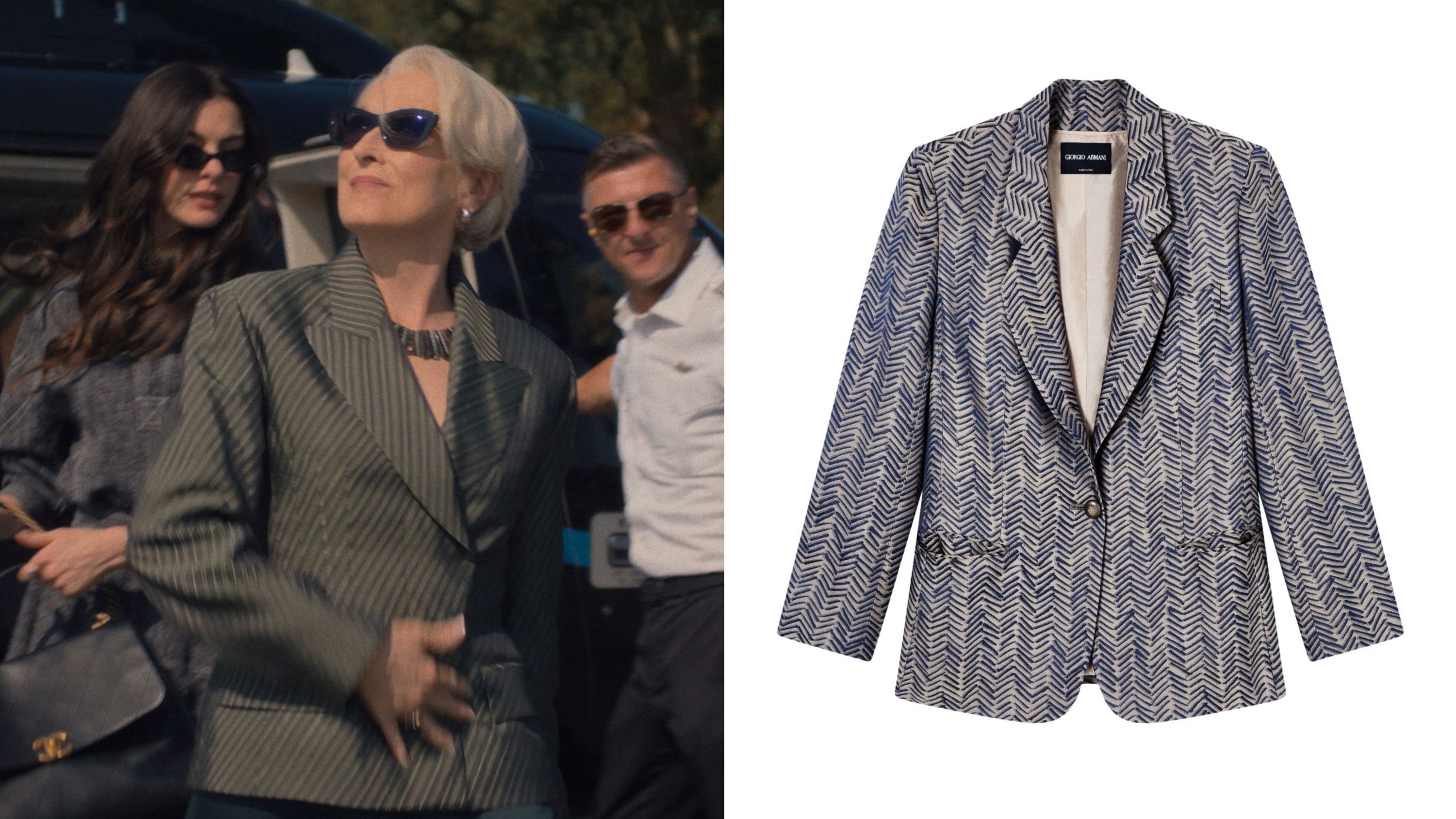 Blazer con motivo a mini-righe, Giorgio Armani - Credits: www.armani.com