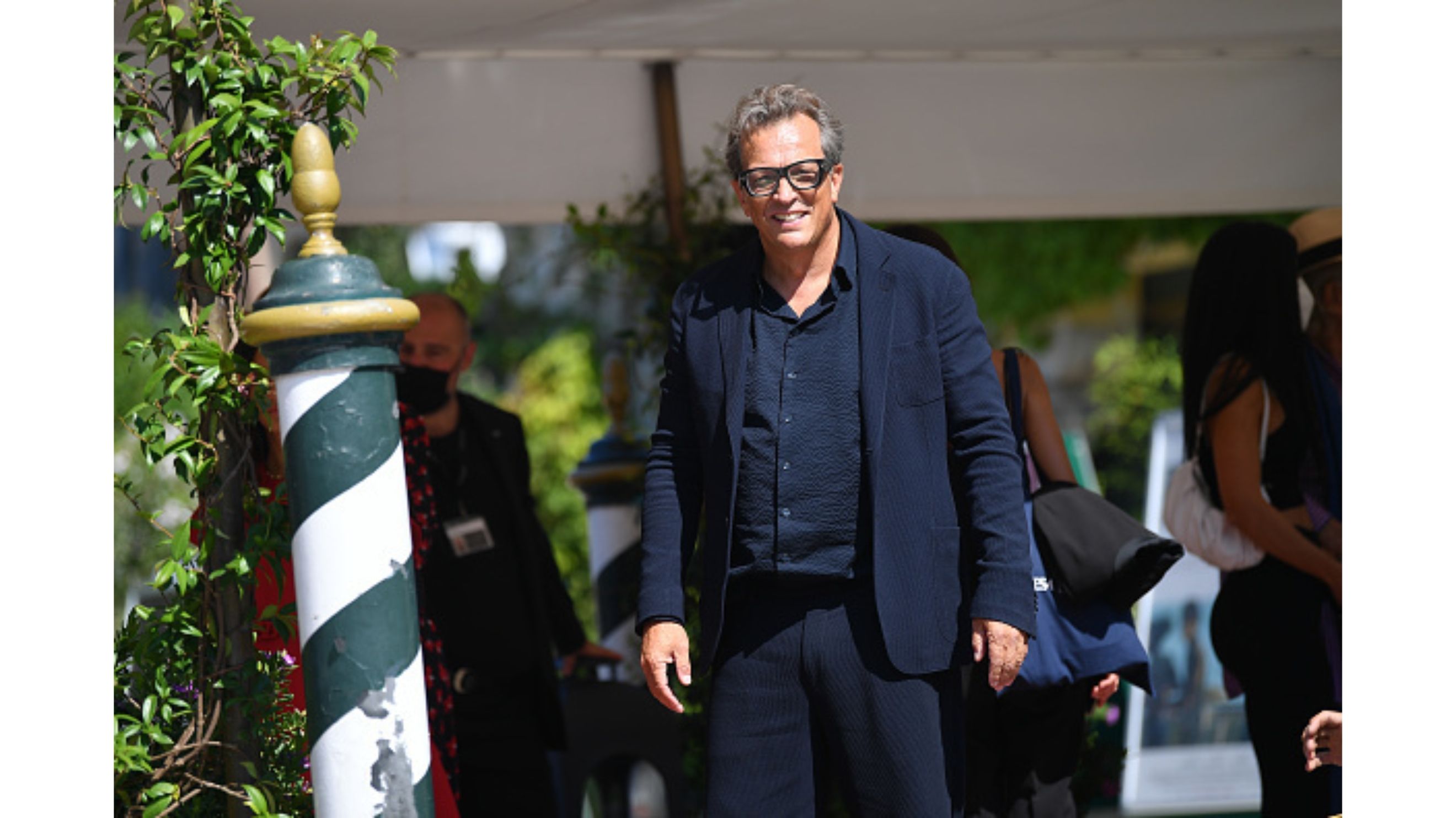 Gabriele Muccino, presidente della giuria del Reply AI Film Festival, alla 82ª Mostra Internazionale d’Arte Cinematografica di Venezia. (Crediti Getty) 