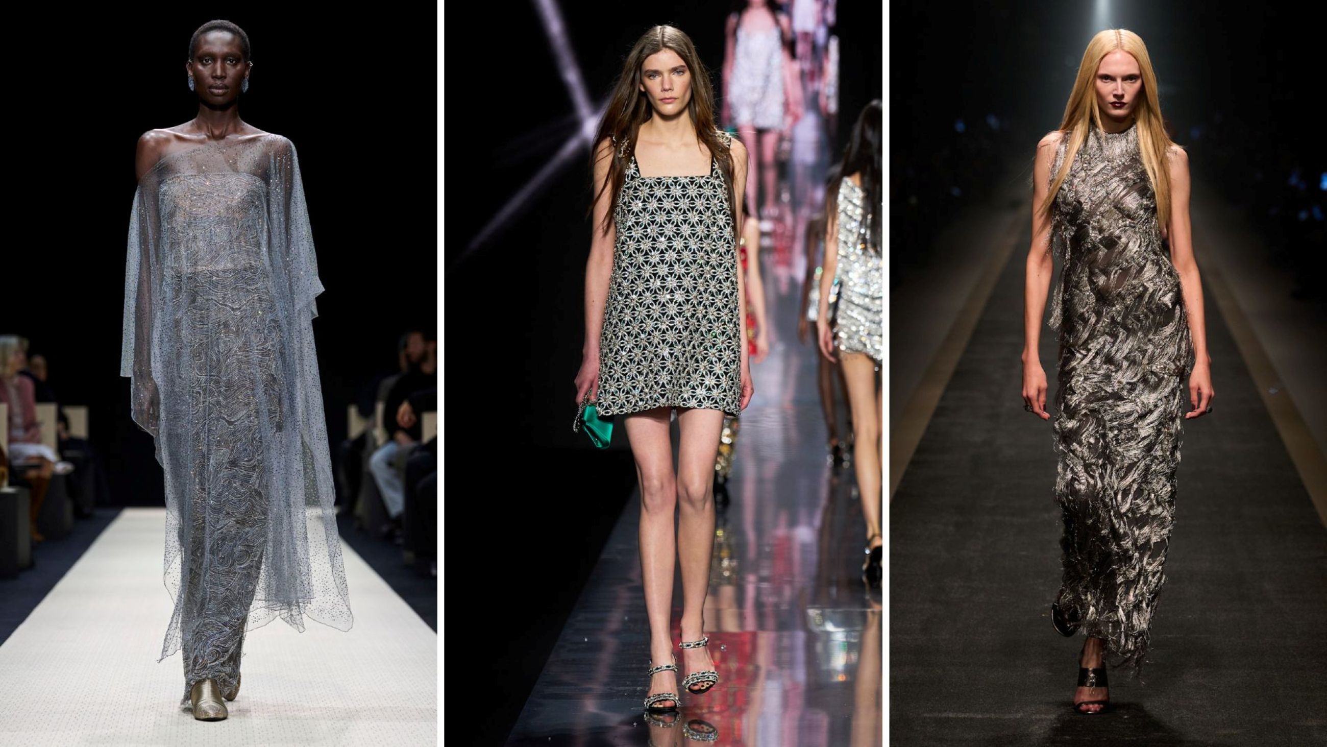 Giorgio Armani FW25; Dolce & Gabbana FW25; Versace FW25 - Credits: Launchmetrics.com/Spotlight