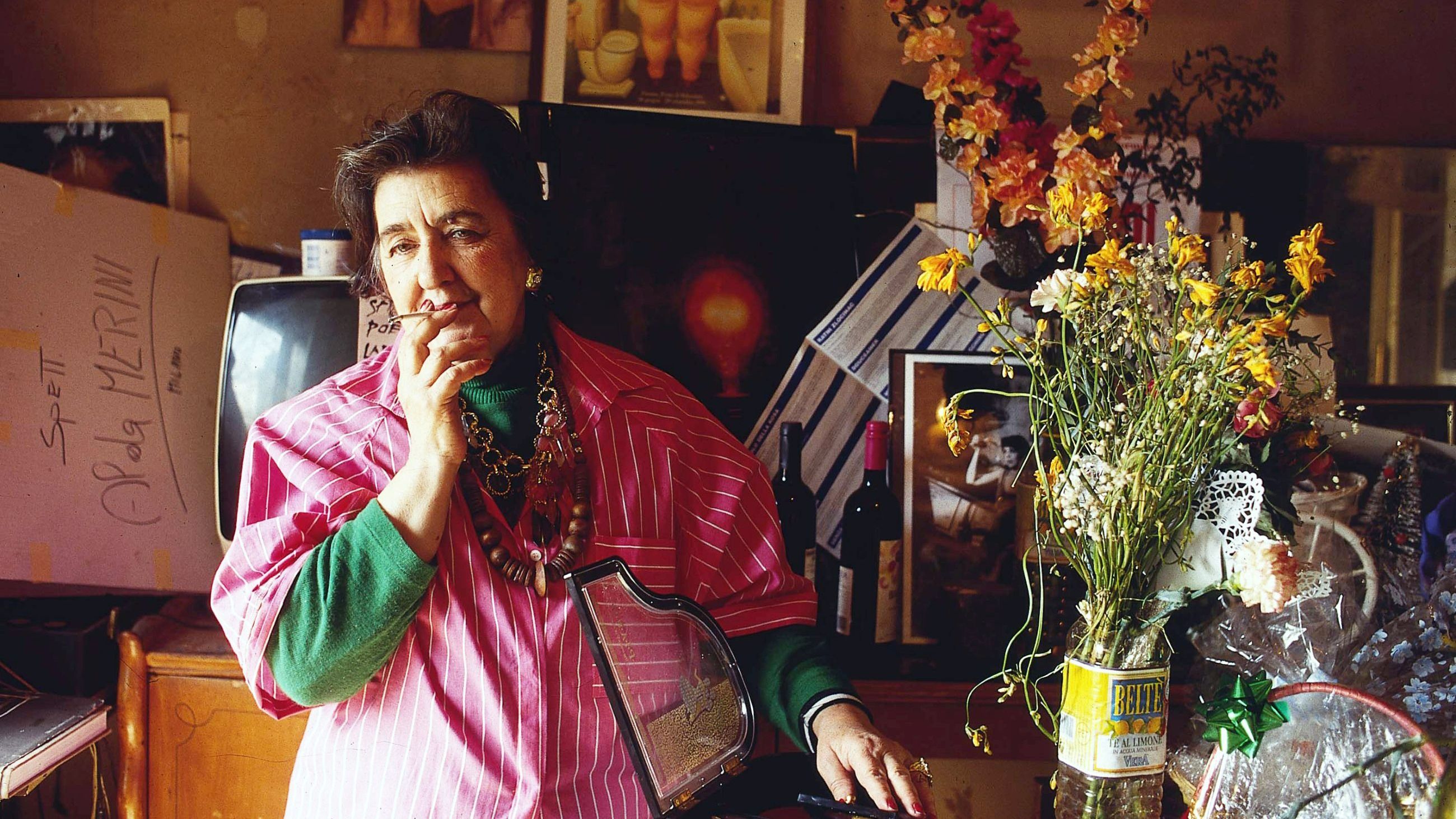 Alda Merini, 1995, Milano - Credits Getty Images