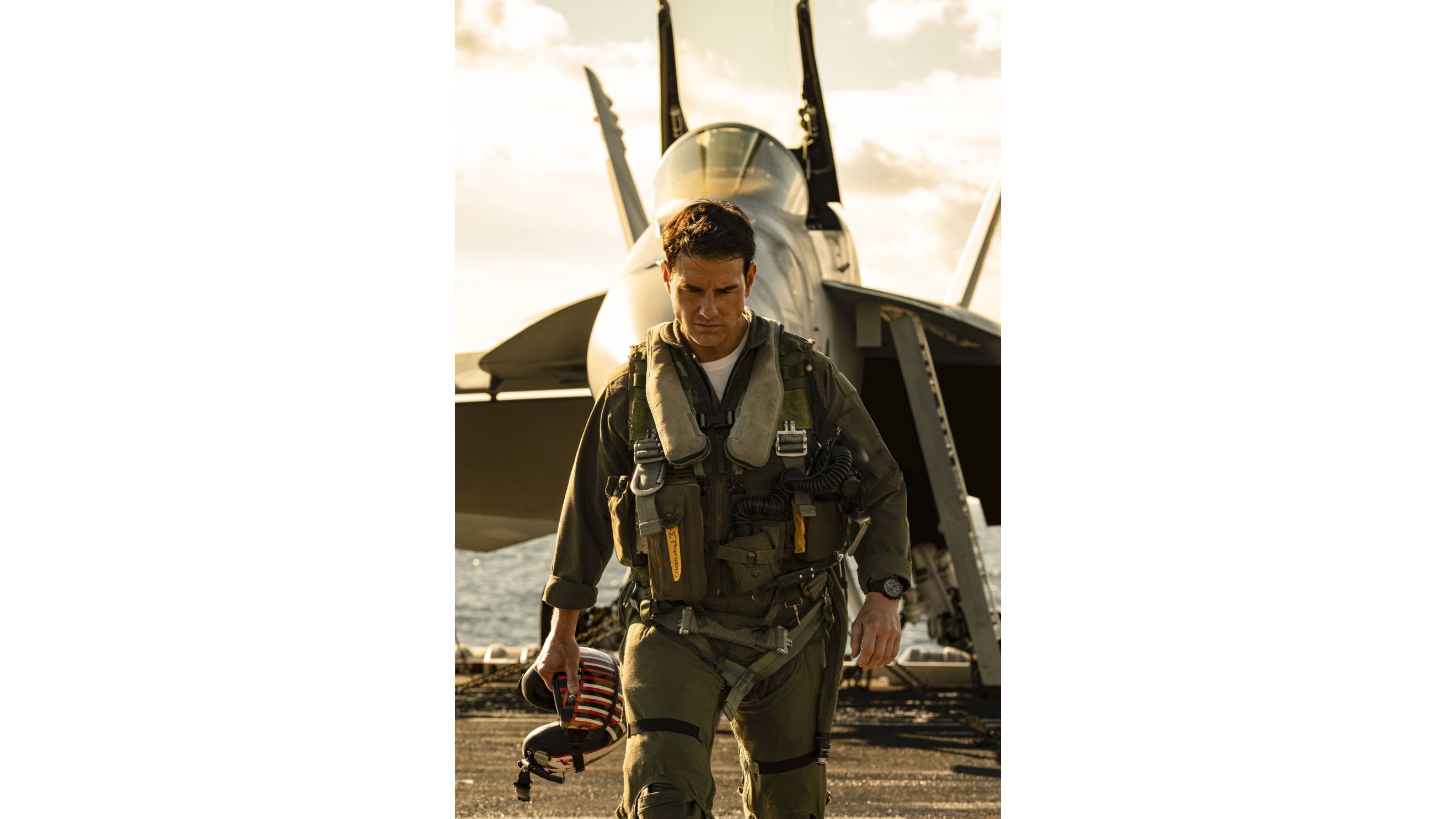 Tom Cruise sul set di Top Gun: Maverick, 2022 - Credits AGF