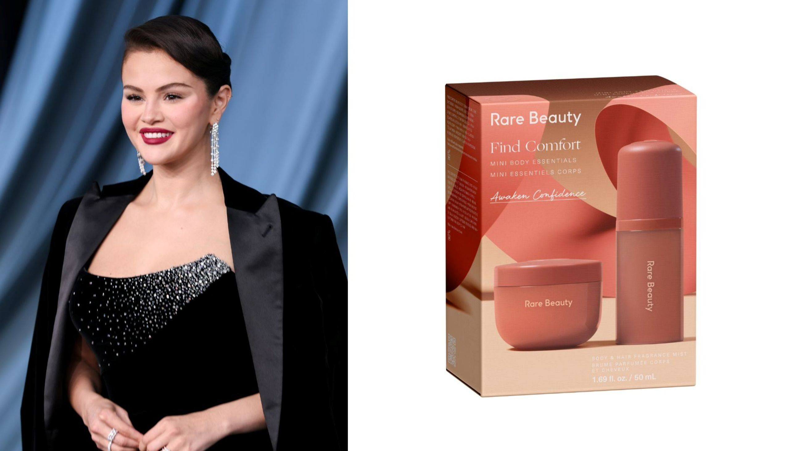 Rare Beauty, Find Comfort Mini Body Essentials - Credits Getty Images; Courtesy Press Office