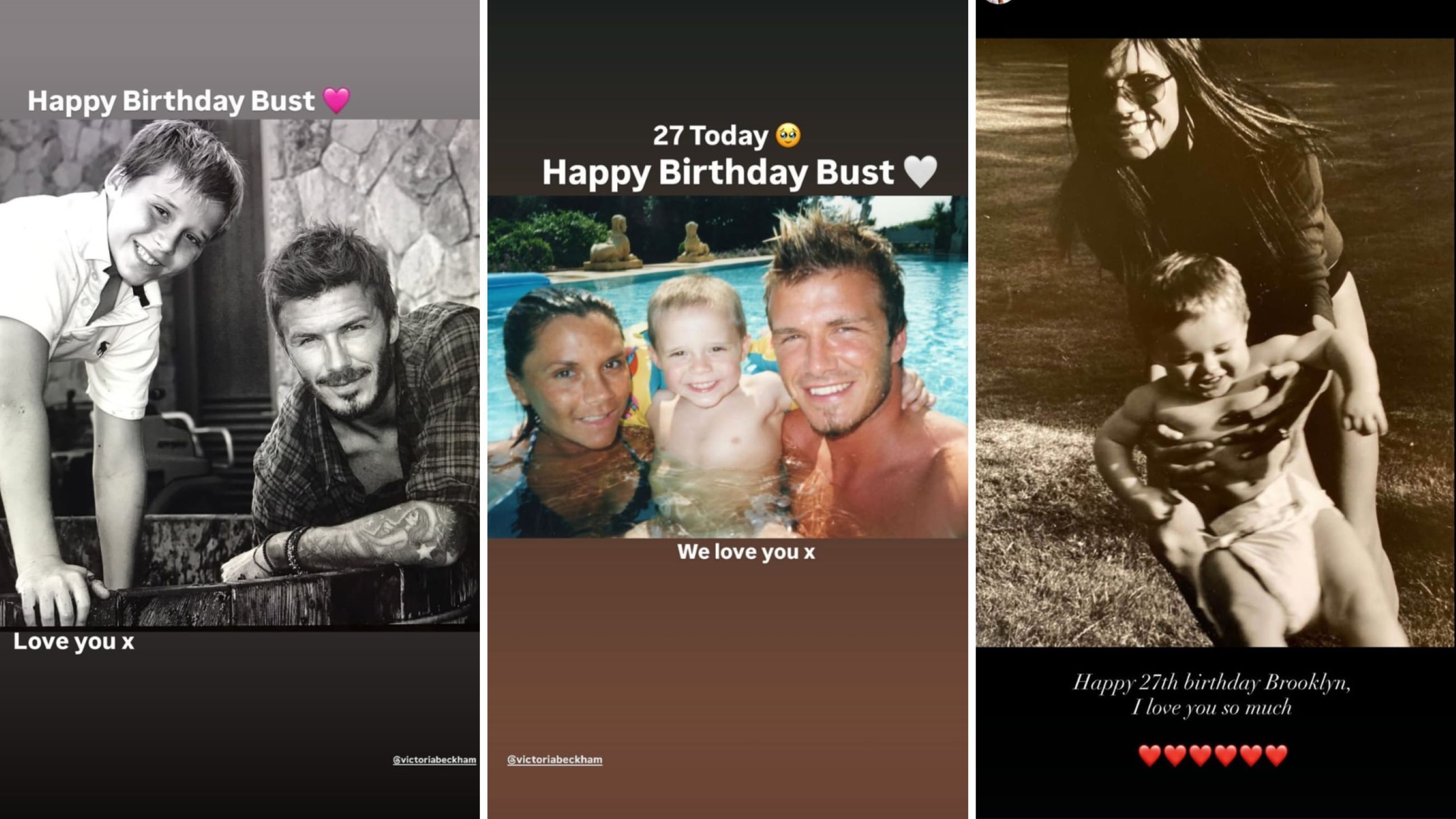 Immagini tratte dalle storie dei profili Instagram di David e Victoria Beckham
