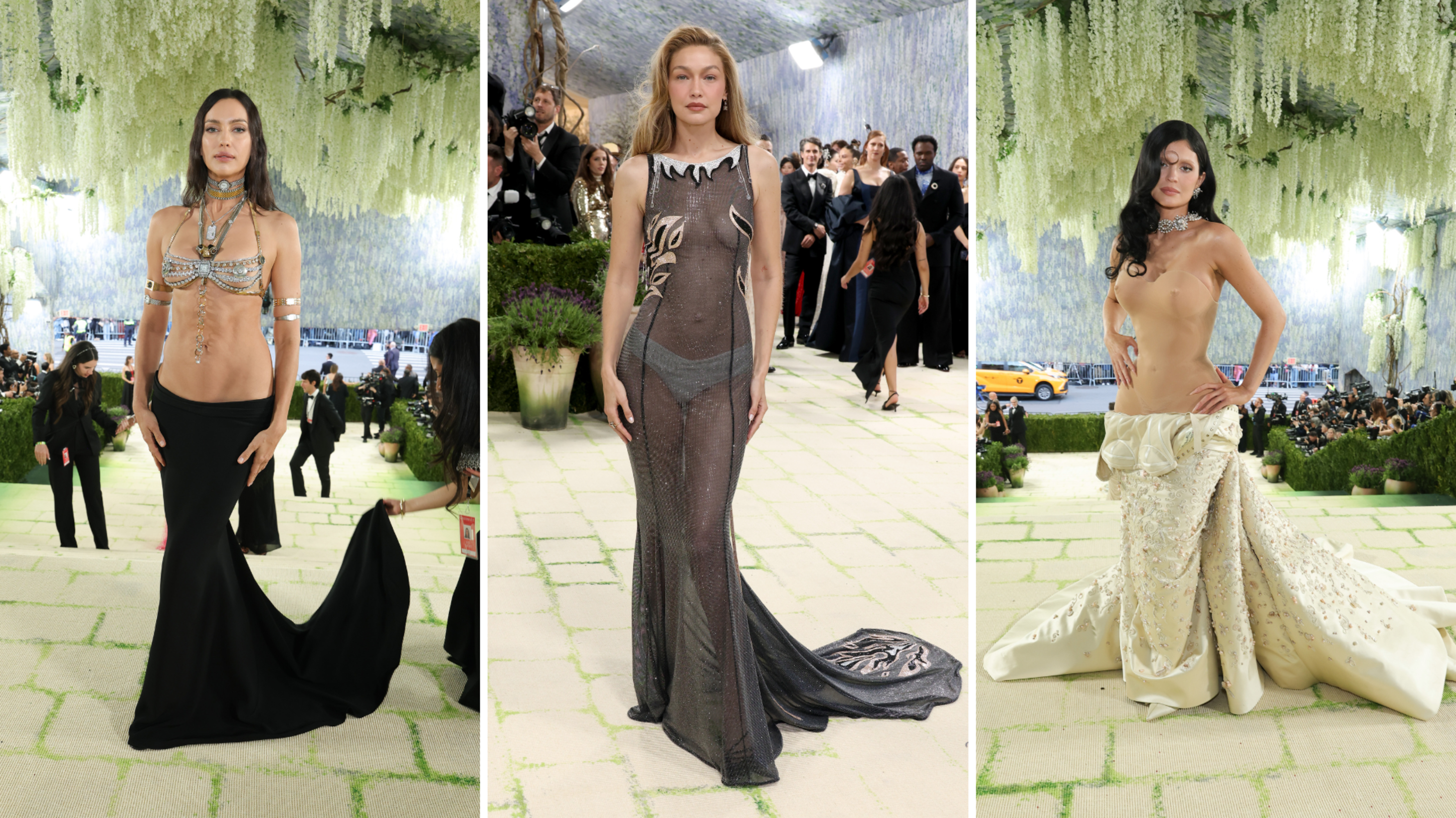 Gigi Hadid, Irina Shayk e Kylie Jenner al Met Gala 2026 - Crediti: Getty Images