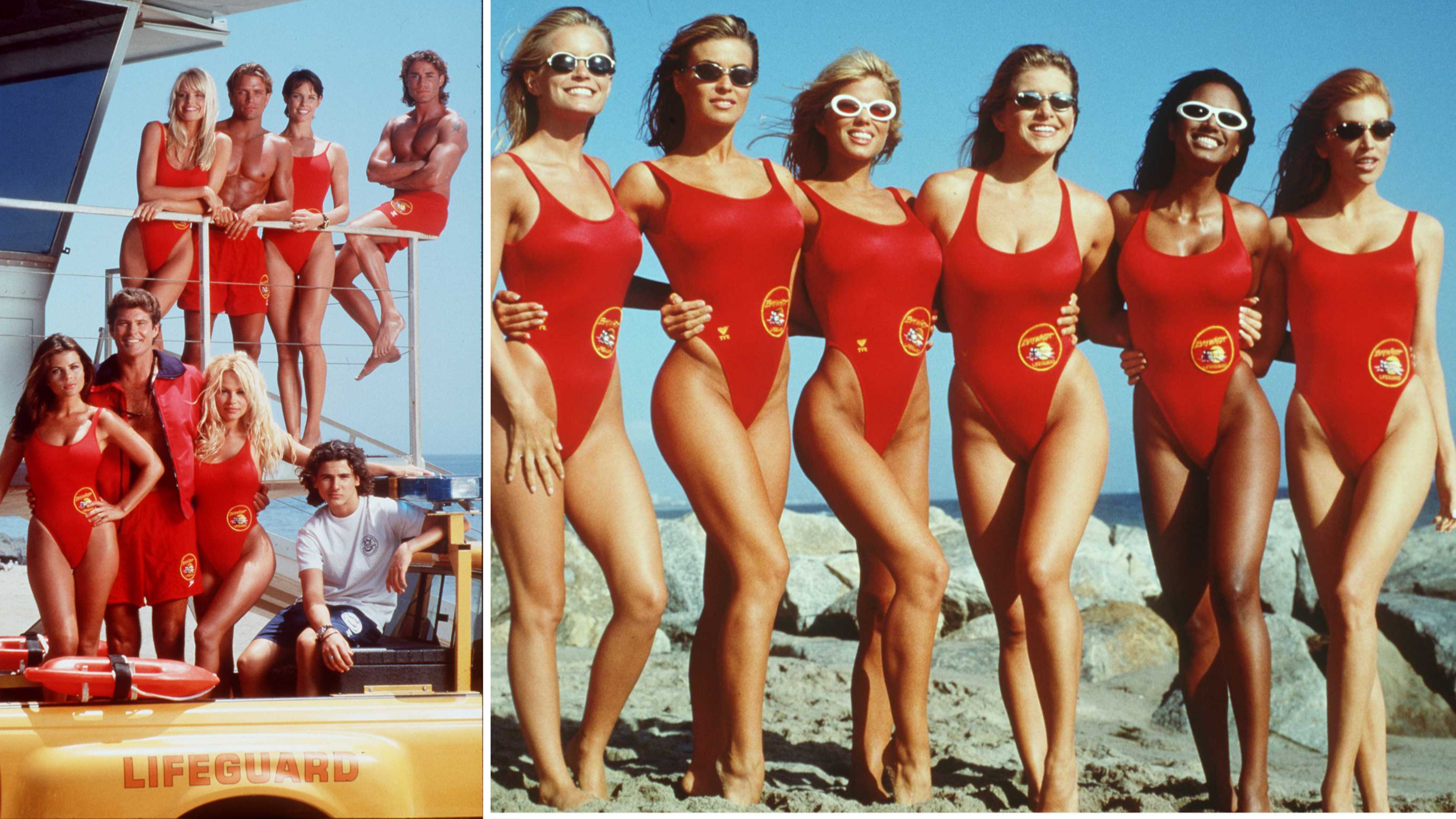 Immagini dalla serie Baywatch, 1995-1997. Credits: Getty 