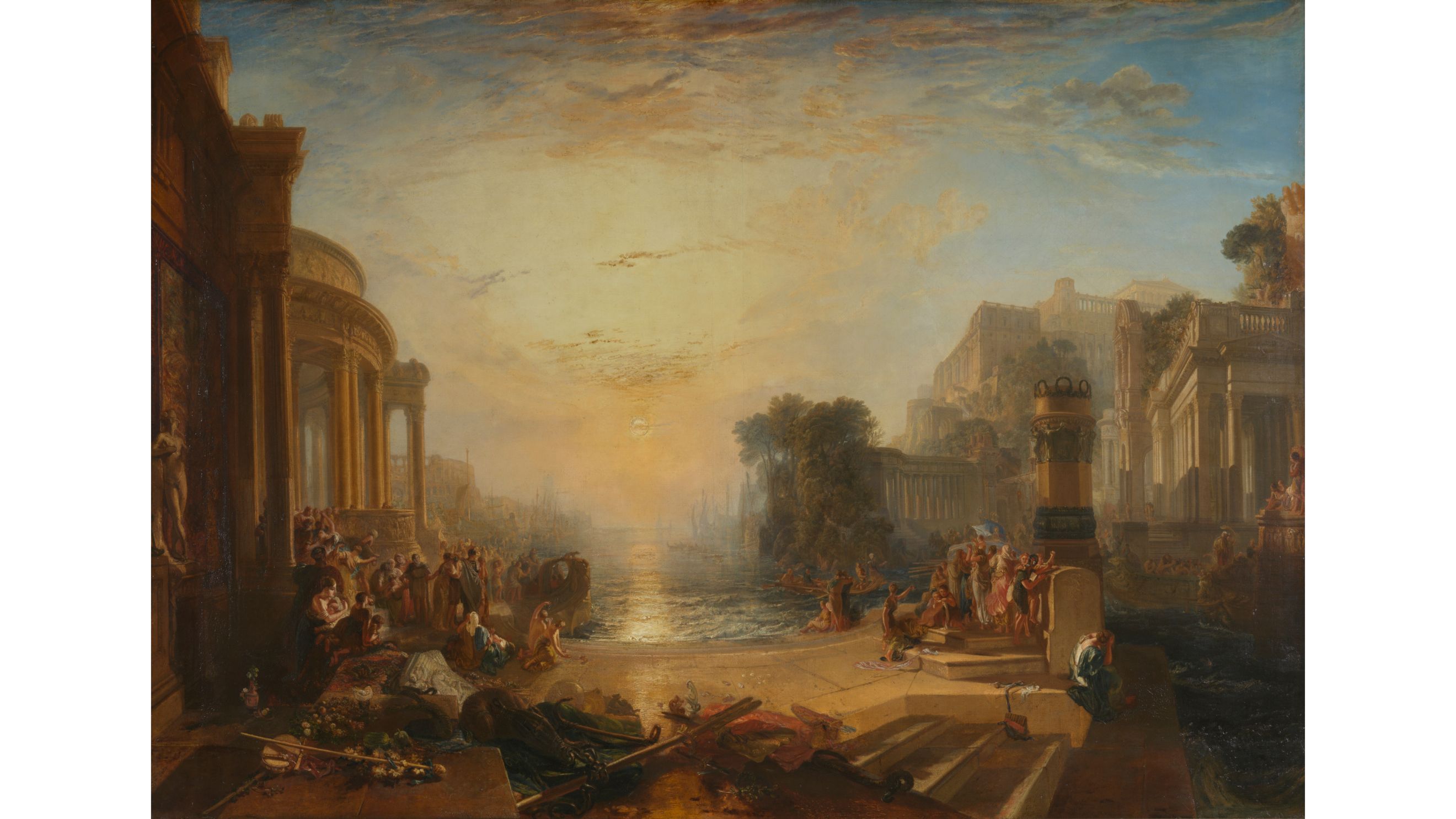 JMW Turner, The Decline of the Carthaginian Empire, exh. 1817. - Image courtesy of Tate 