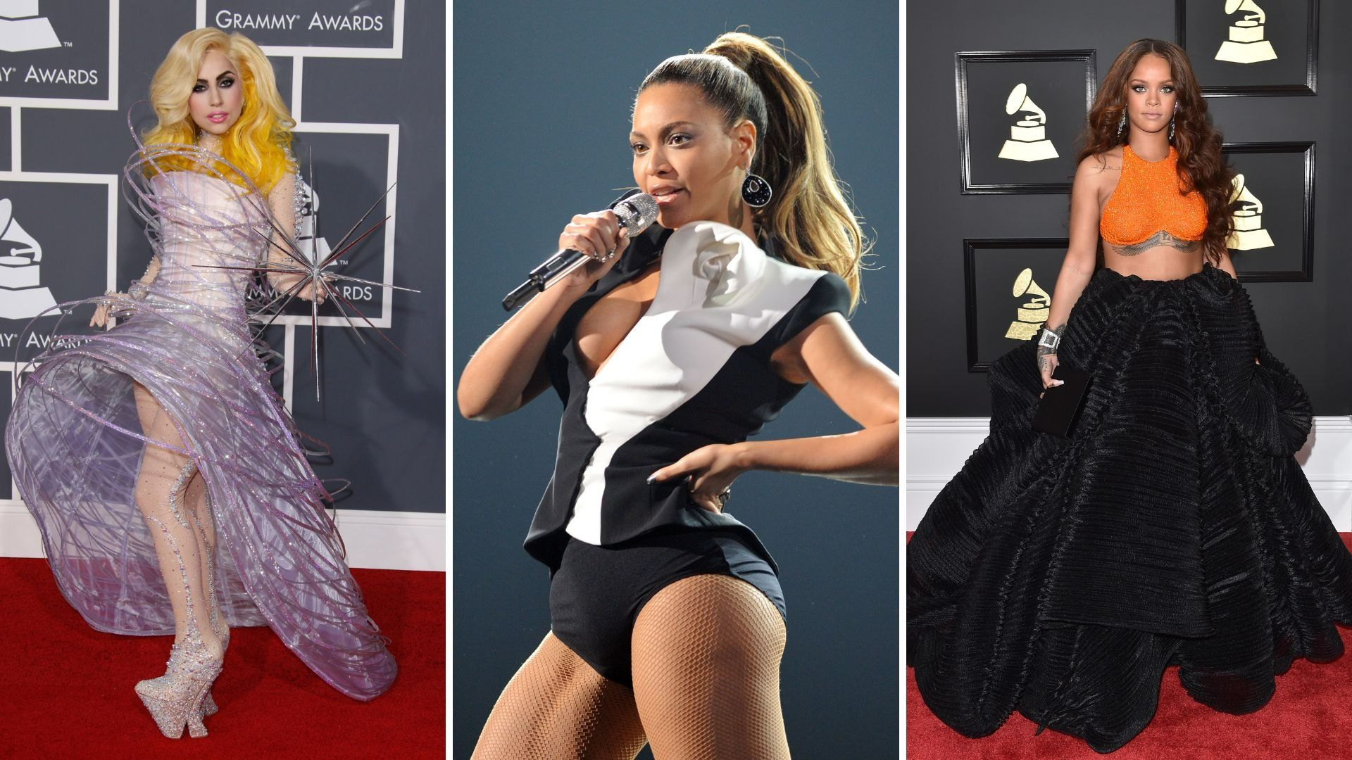 Lady Gaga, Beyoncé & Rihanna 
Credits: Getty Images 