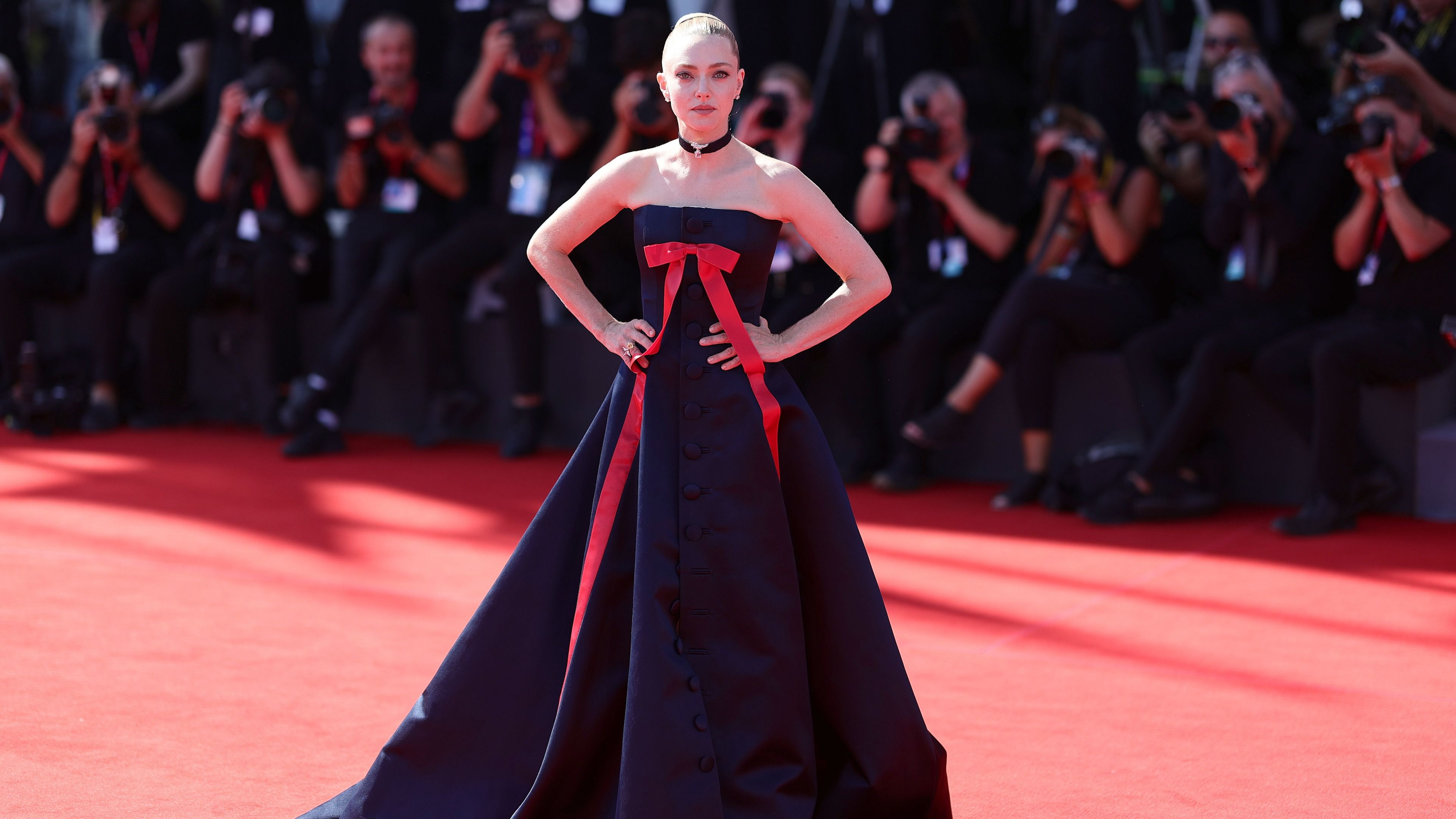 L'attrice Amanda Seyfried sul red carpet del Festival per il film The Testament Of Ann Lee
Credits: Getty Images