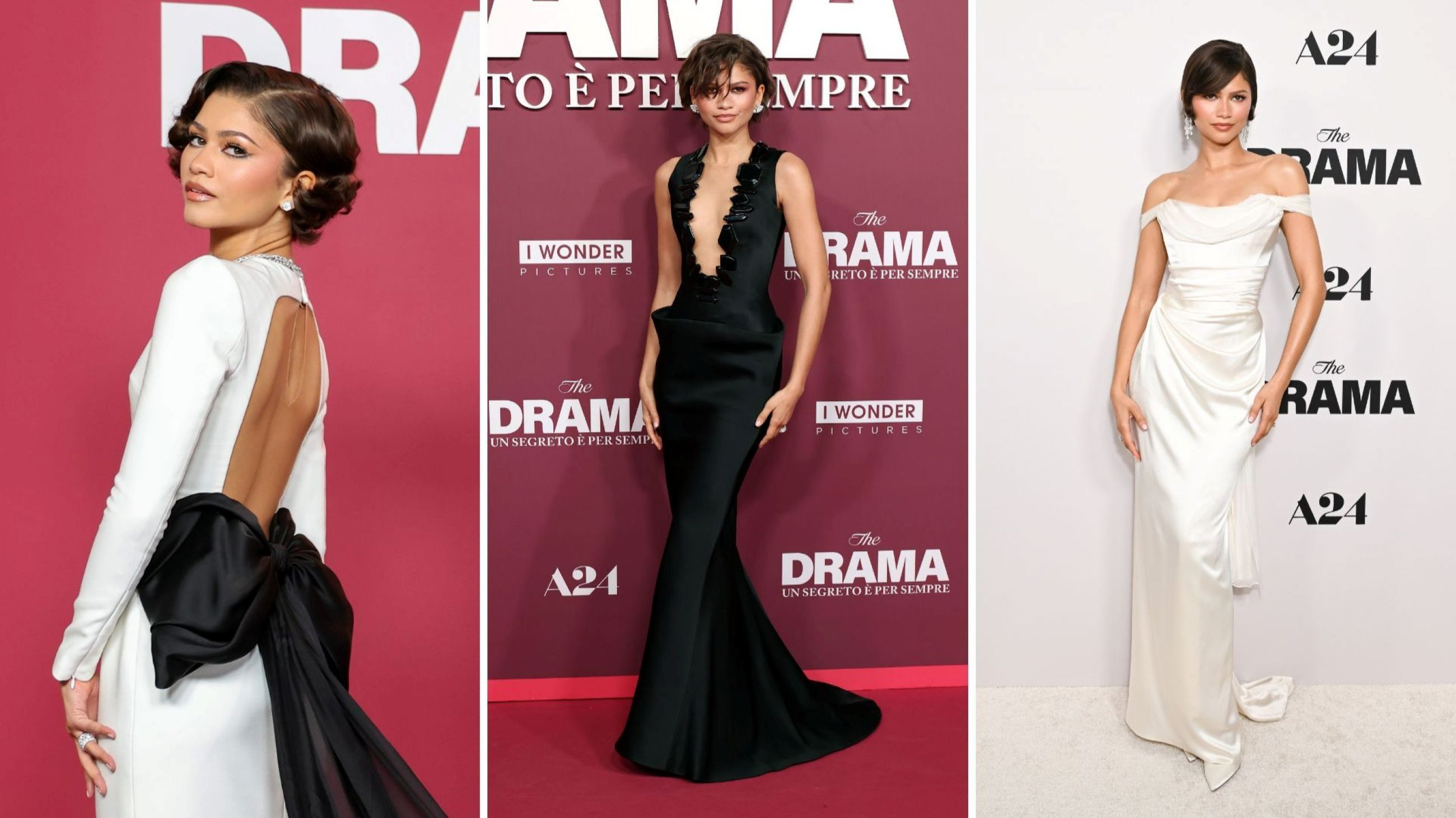 Zendaya partecipa alla prima di “The Drama” il 24 marzo 2026 a Parigi, Francia; Zendaya partecipa alla prima di “The Drama” al Cinema Adriano il 26 marzo 2026 a Roma, Italia; Zendaya partecipa alla prima di Los Angeles di “The Drama” di A24 al DGA Theater Complex il 17 marzo 2026 a Los Angeles, California - Credits: Getty Images