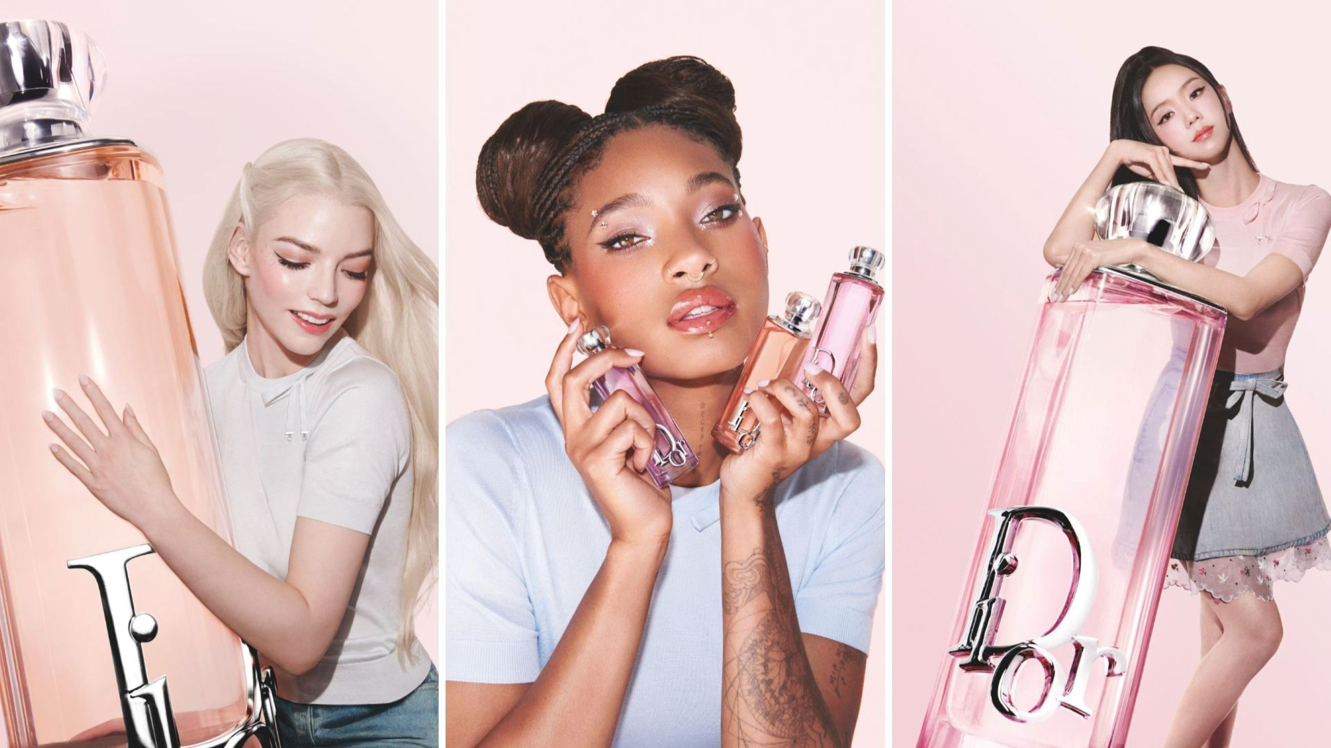 Anya Taylor Joy, Willow Smith e Jisoo: Drew Vikers fo Christian Dior Parfums