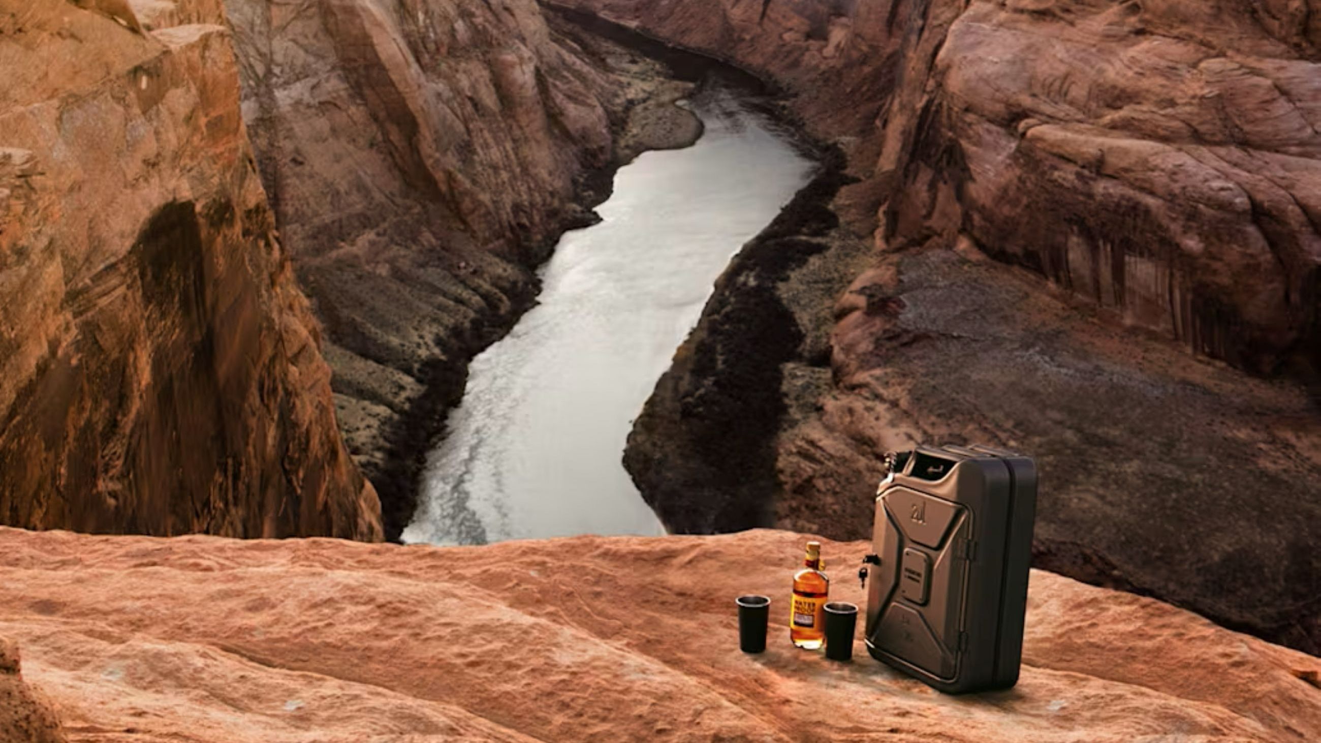 Danish Fuel, Portable Upcycled Jerry Can Bar Cabinet - Credits Brand/Press Office