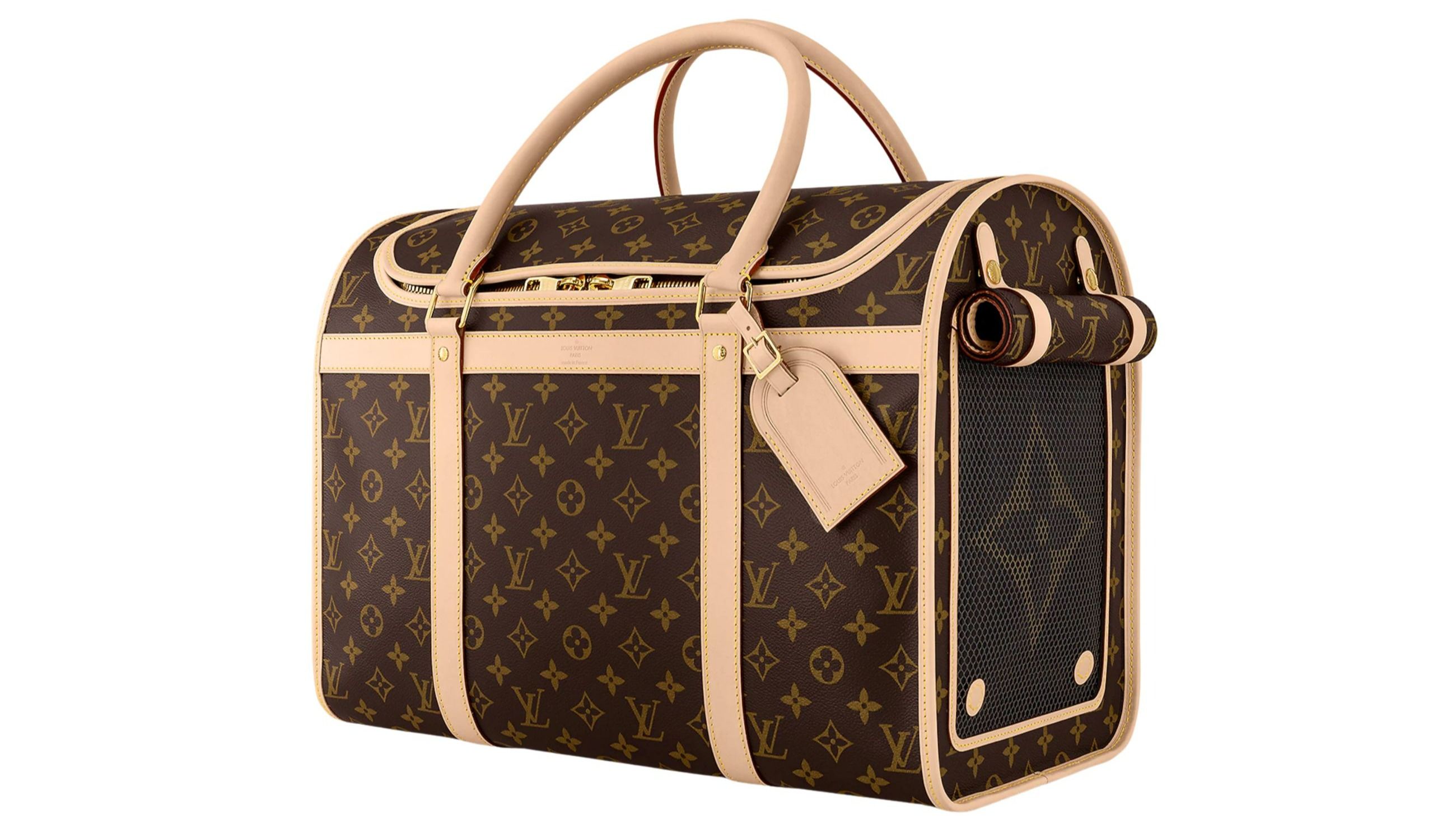 Un trasportino da viaggio firmato Louis Vuitton, perfetto per cani e gatti che amano viaggiare in grande stile - Credits: Ufficio Stampa