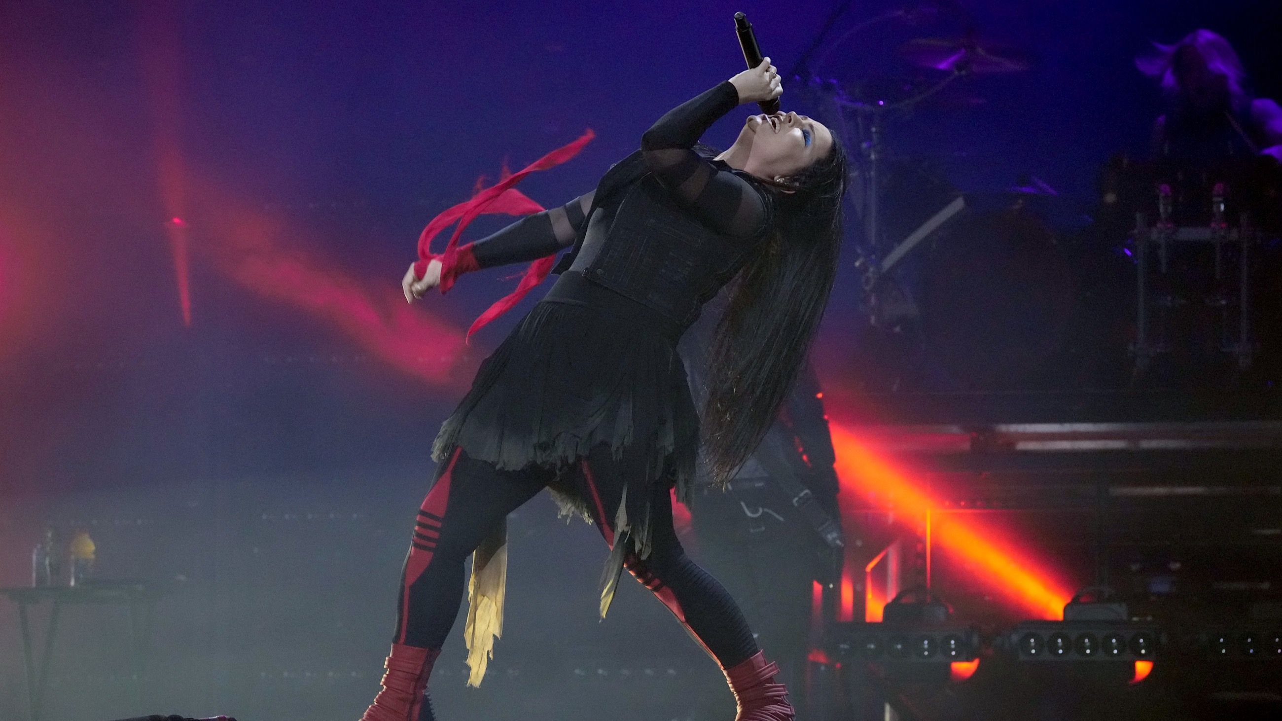 Amy Lee degli Evanescence si esibisce sul palco durante la data di apertura del “Will of the People” World Tour allo United Center il 25 febbraio 2023 a Chicago, Illinois - Credits: Getty Images
