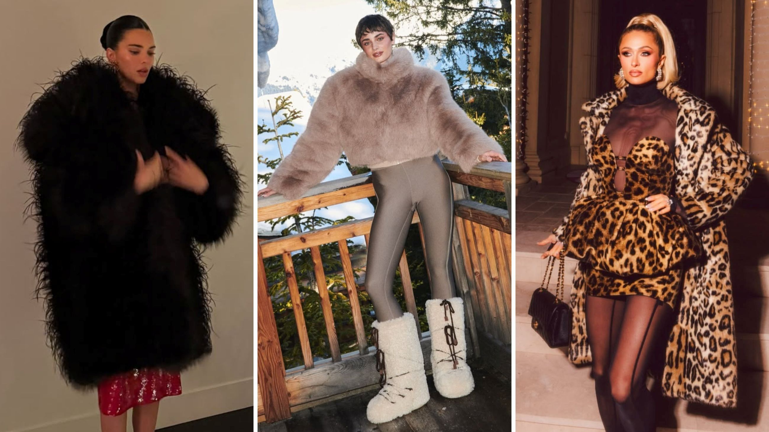 Da sinistra le top model Kendall Jenner, la modella Taylor Hill e l’ereditiera Paris Hilton - Credits: Profili Instagram ufficiali