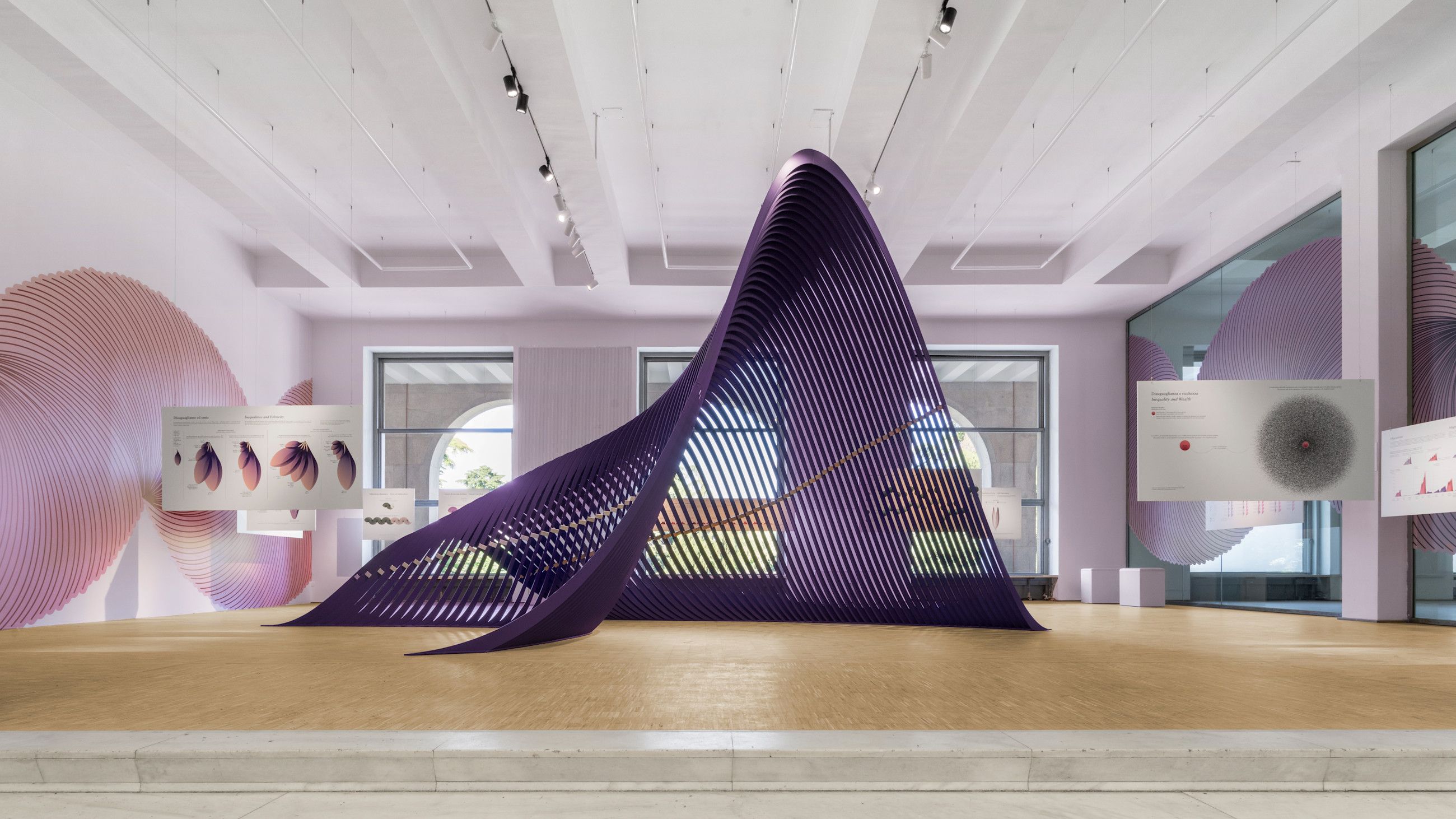 Vedute dell'allestimento della 24ª Esposizione Internazionale Inequalities. Foto: Alessandro Saletta e Piercarlo Quecchia – DSLStudio © Triennale Milano Courtesy Press Office 