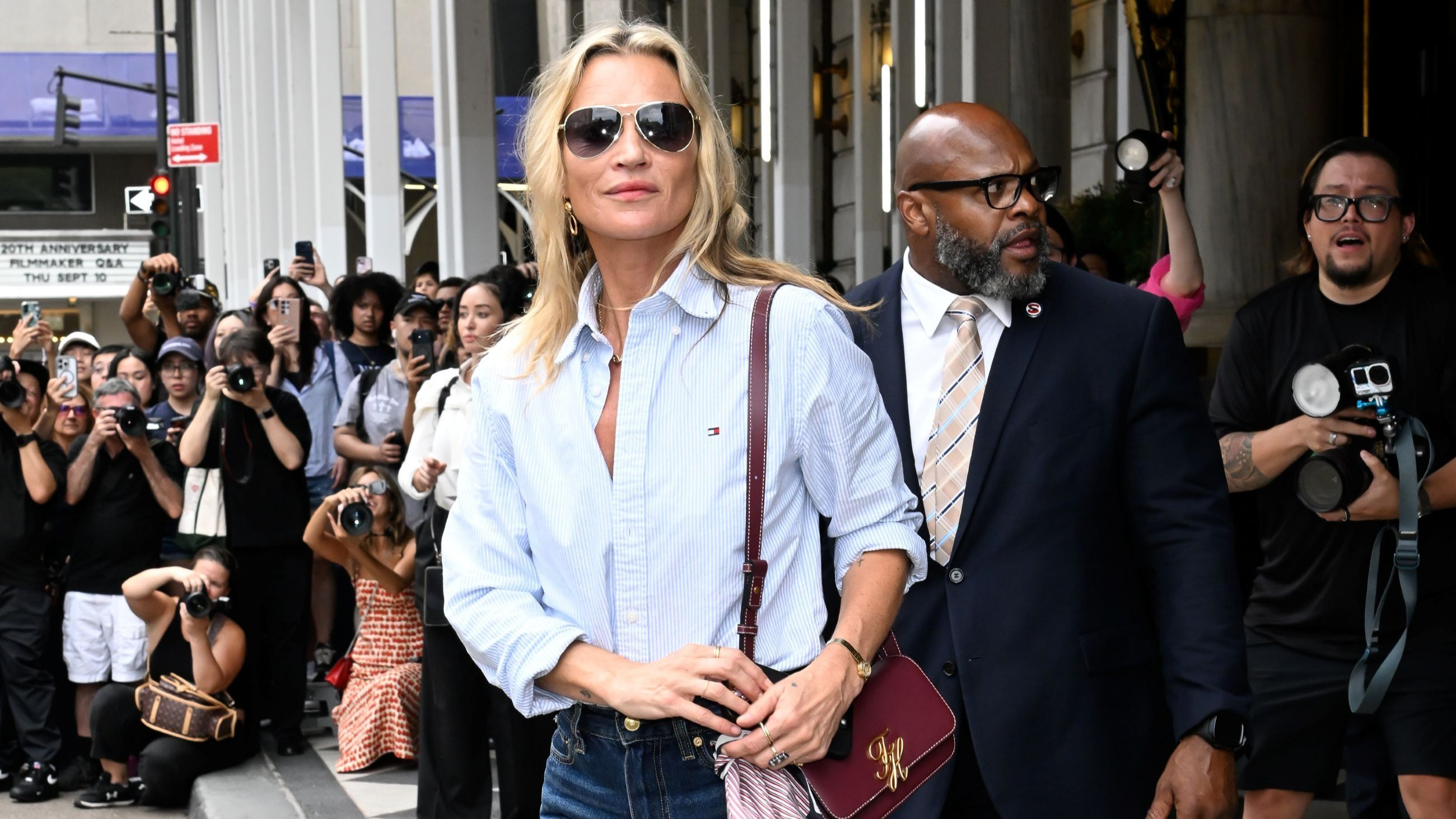Kate Moss viene vista arrivare alla sfilata di Tommy Hilfiger della New York Fashion Week, al Plaza Hotel, nell’Upper East Side, il 10 settembre 2026 a New York City - Credits: Getty Images