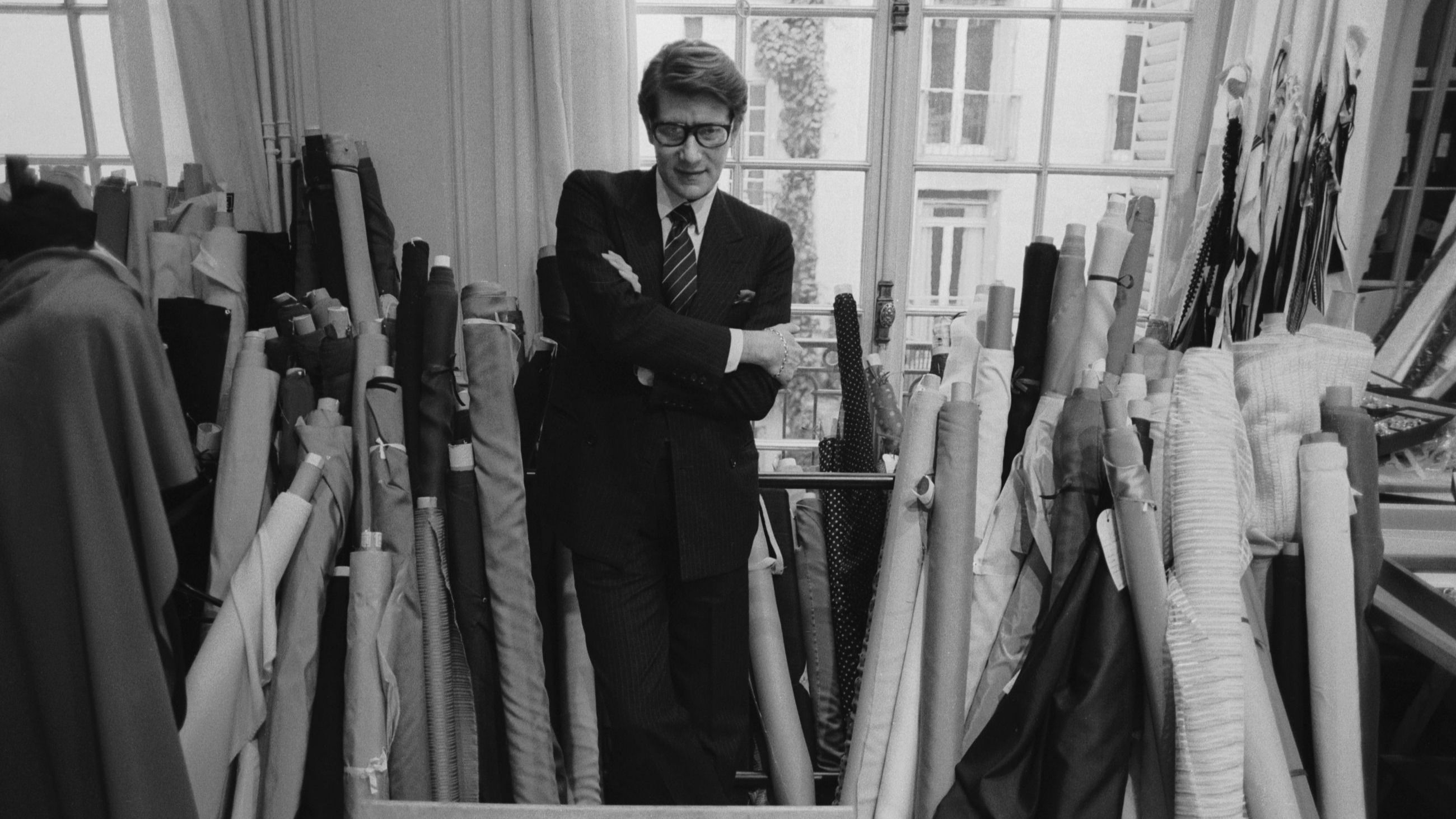 French fashion designer Yves Saint Laurent. Credits: Getty Images
