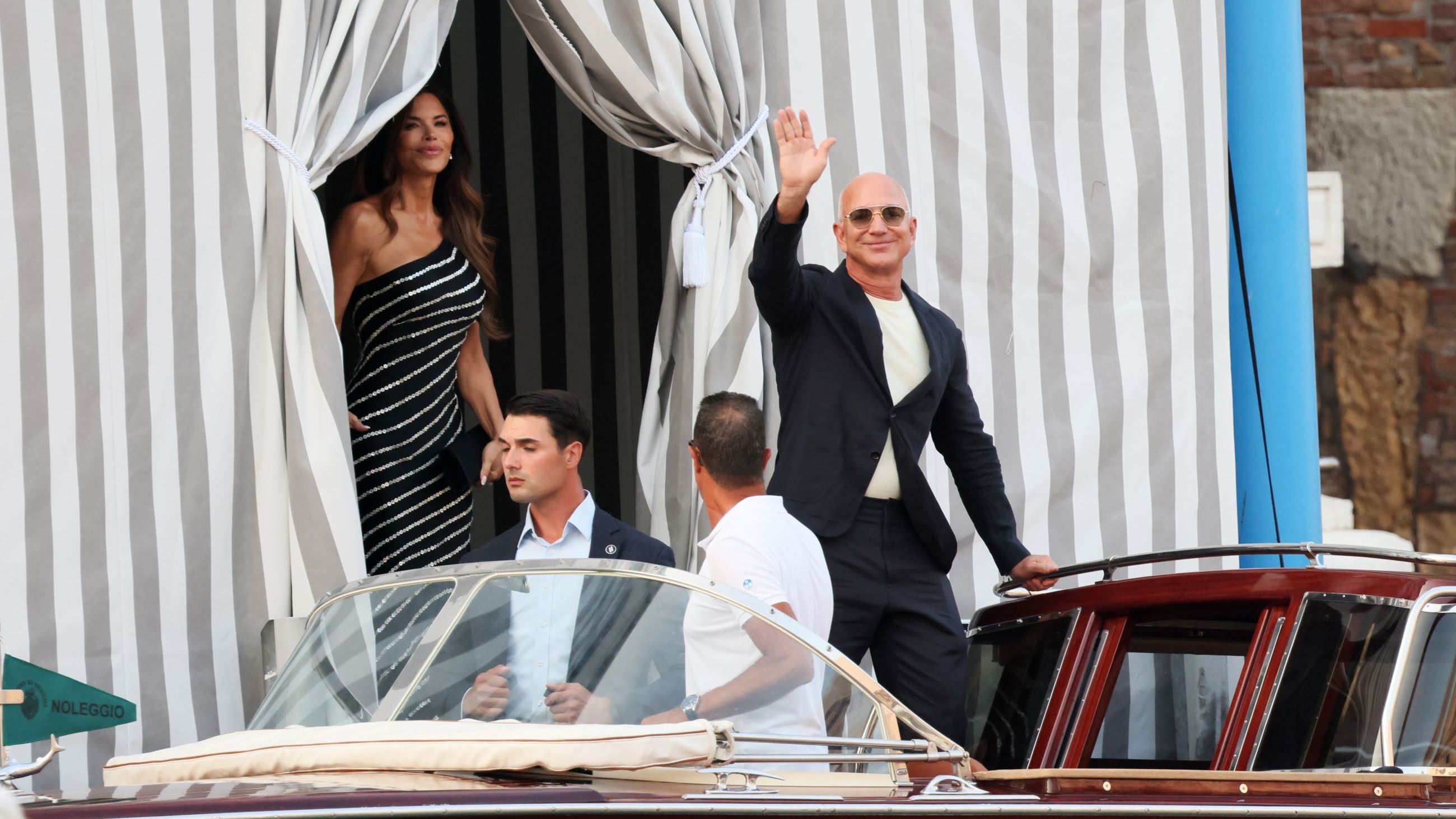 Jeff Bezos e Lauren  Sánchez a Venezia 
Credit: Getty Images 