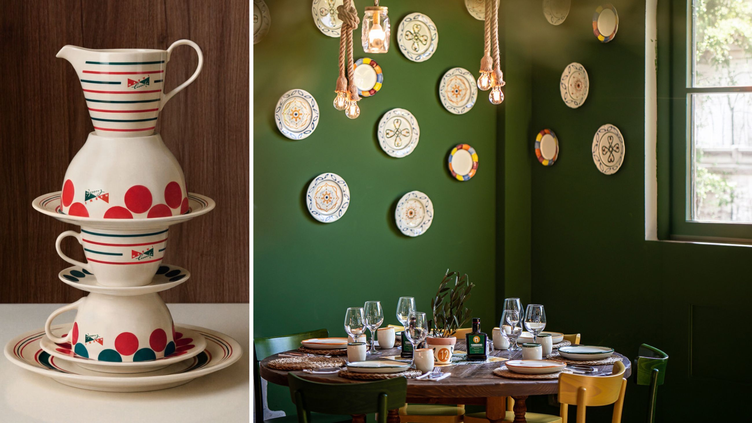 A sinistra: Marni x Cucchi; a destra: Il Mannarino - Courtesy Press Office