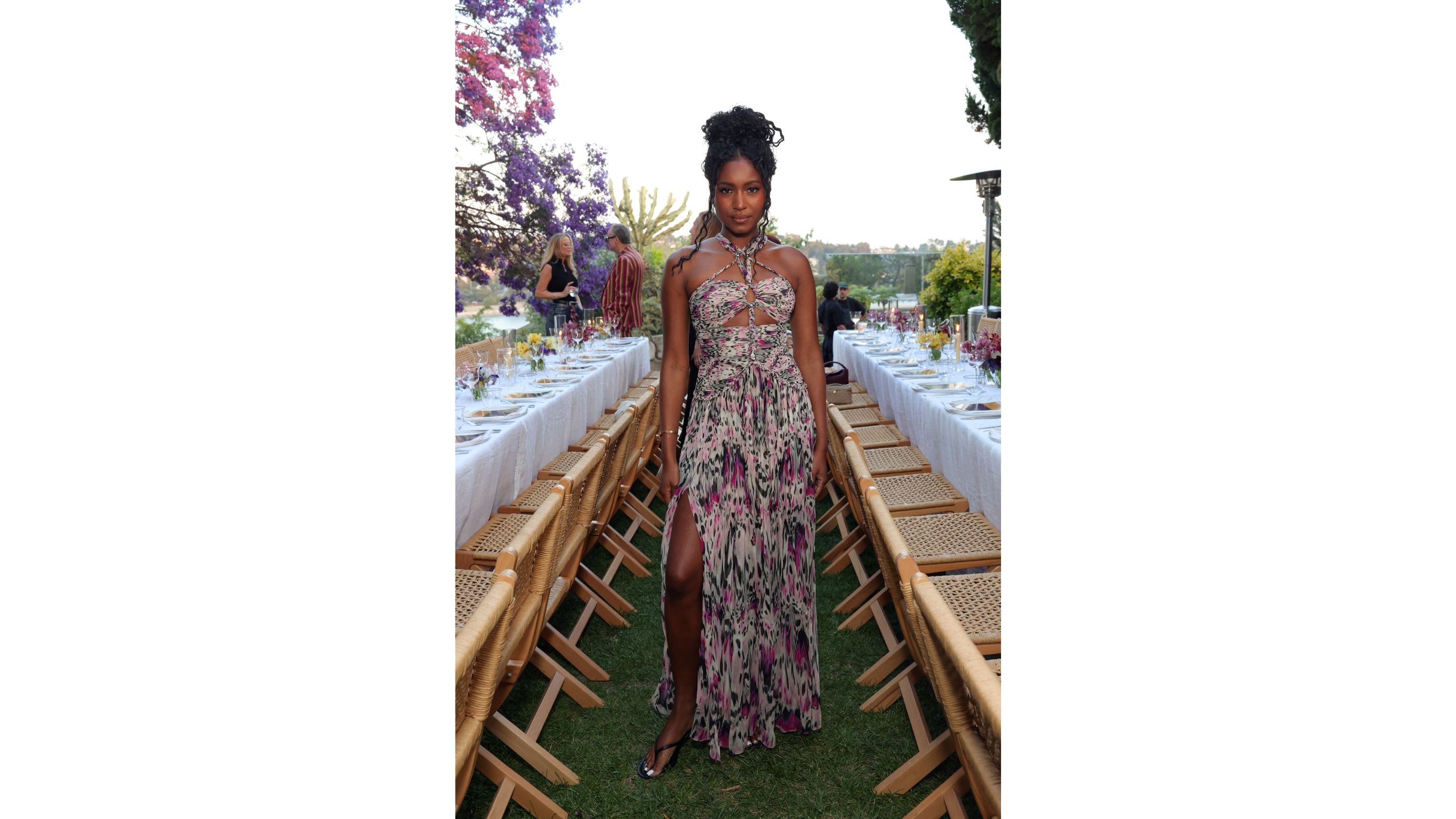 Carlacia Grant posa per NET-A-PORTER e Isabel Marant durante l’esclusivo evento della High Summer '25 Capsule Collection a Los Angeles 
Credit: Getty Images