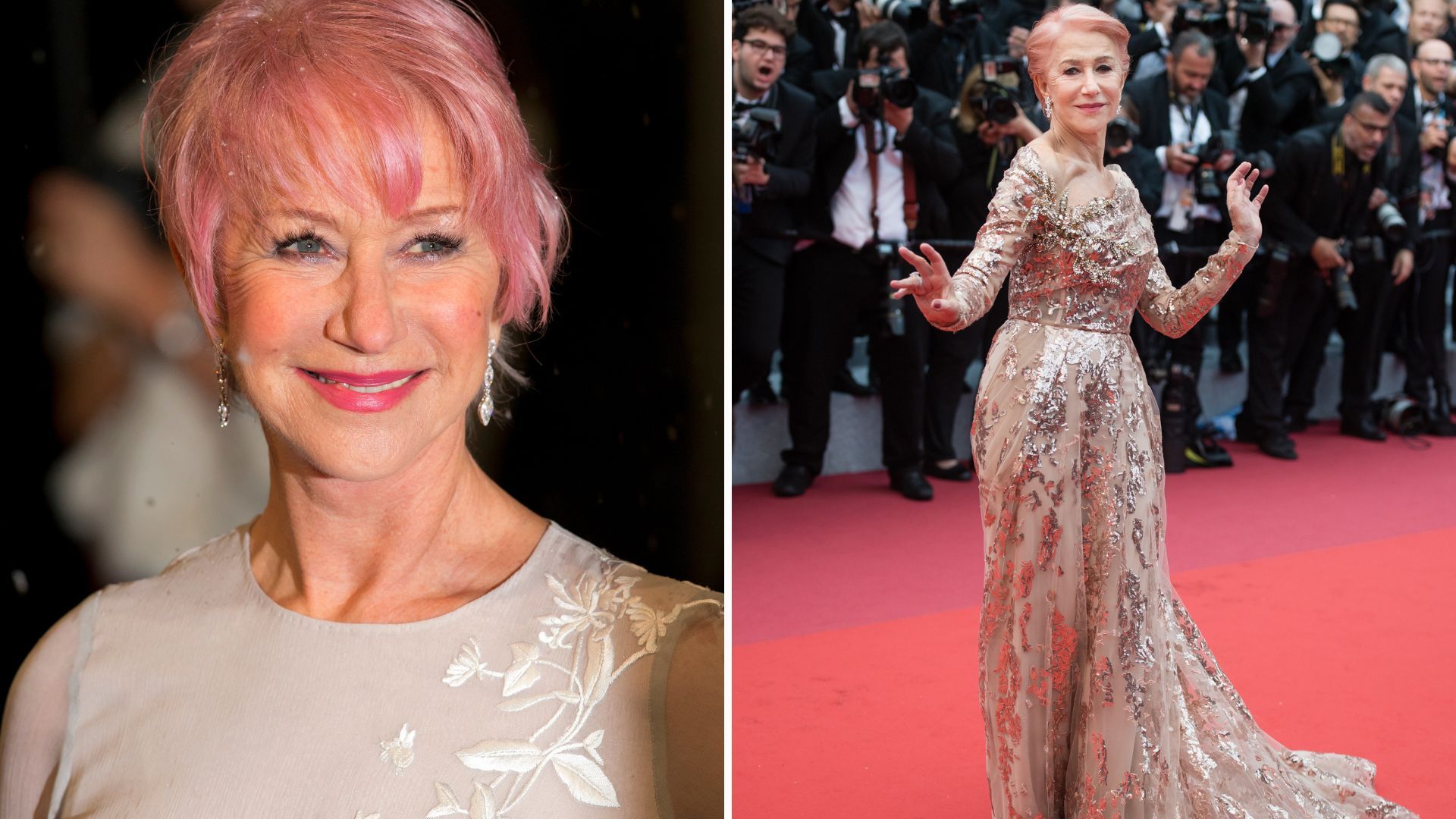 Helen Mirren partecipa agli EE British Academy Film Awards presso la Royal Opera House il 10 febbraio 2013 a Londra; Helen Mirren partecipa alla proiezione del film Les Plus Belles Années d'une Vie durante la 72ª edizione del Cannes Film Festival, il 18 maggio 2019 a Cannes, in Francia - Credits: Getty Images