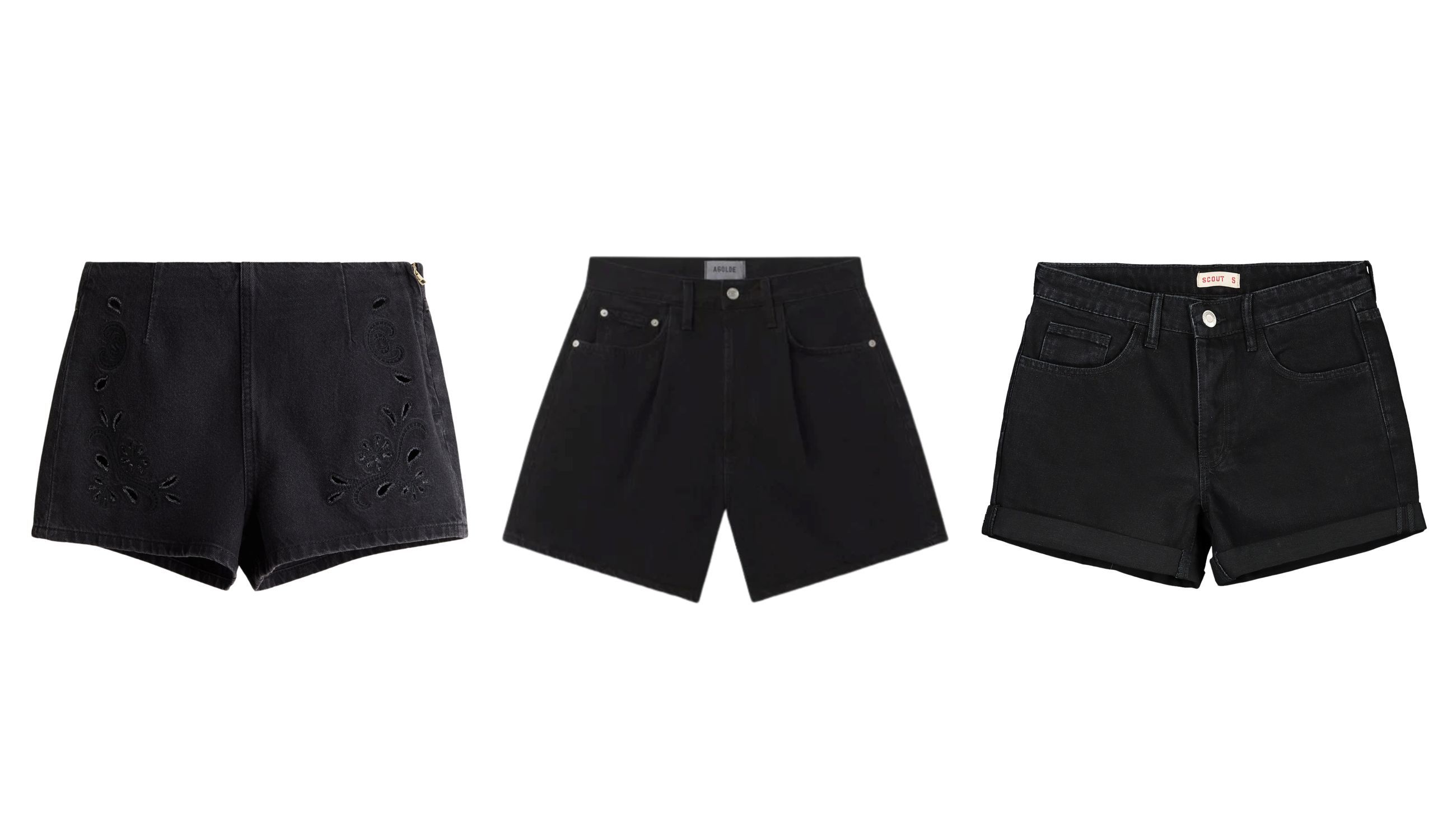 Da sinistra: H&M; Agolde; Scout